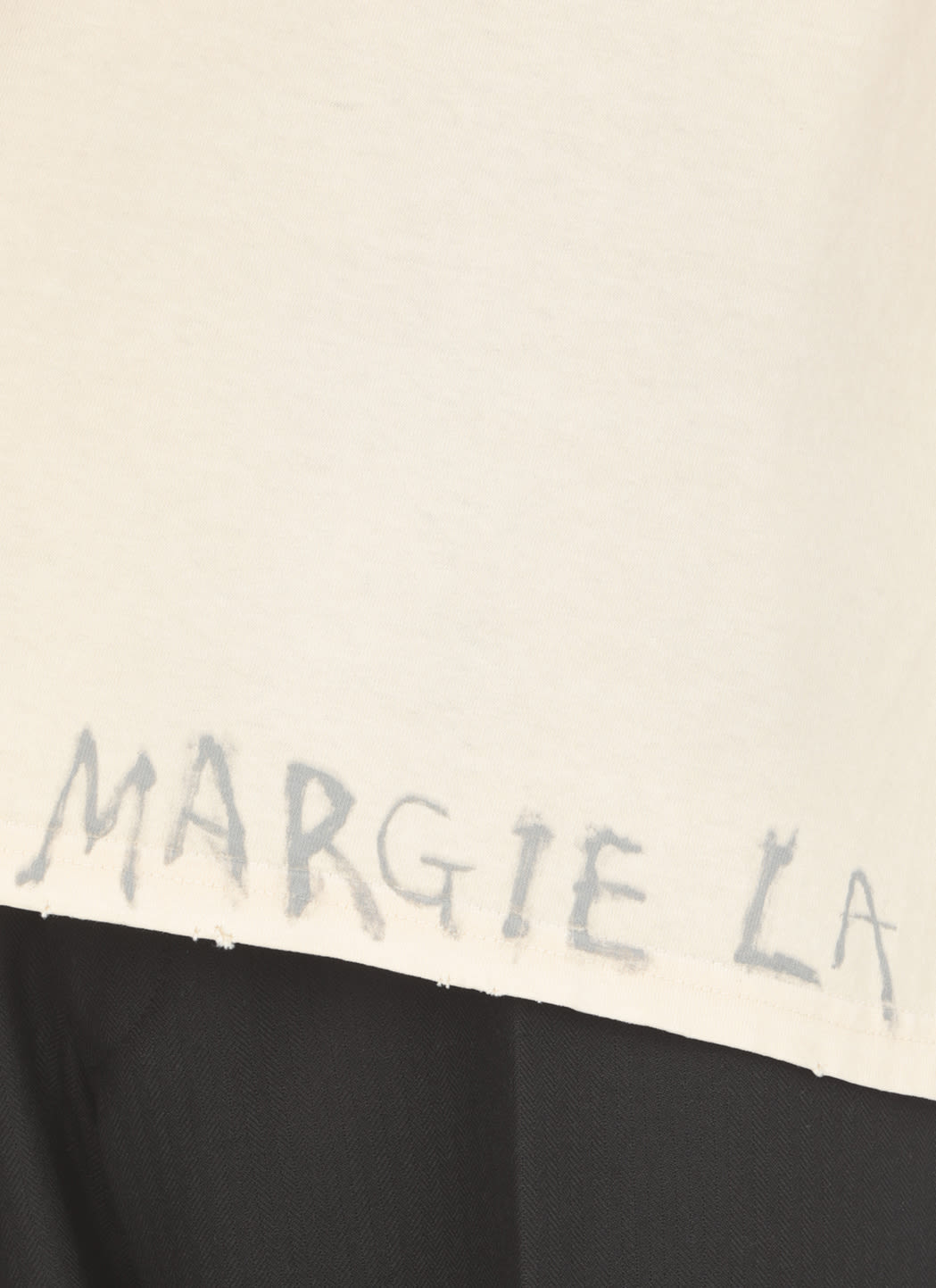 Shop Maison Margiela Cotton T-shirt In Ivory
