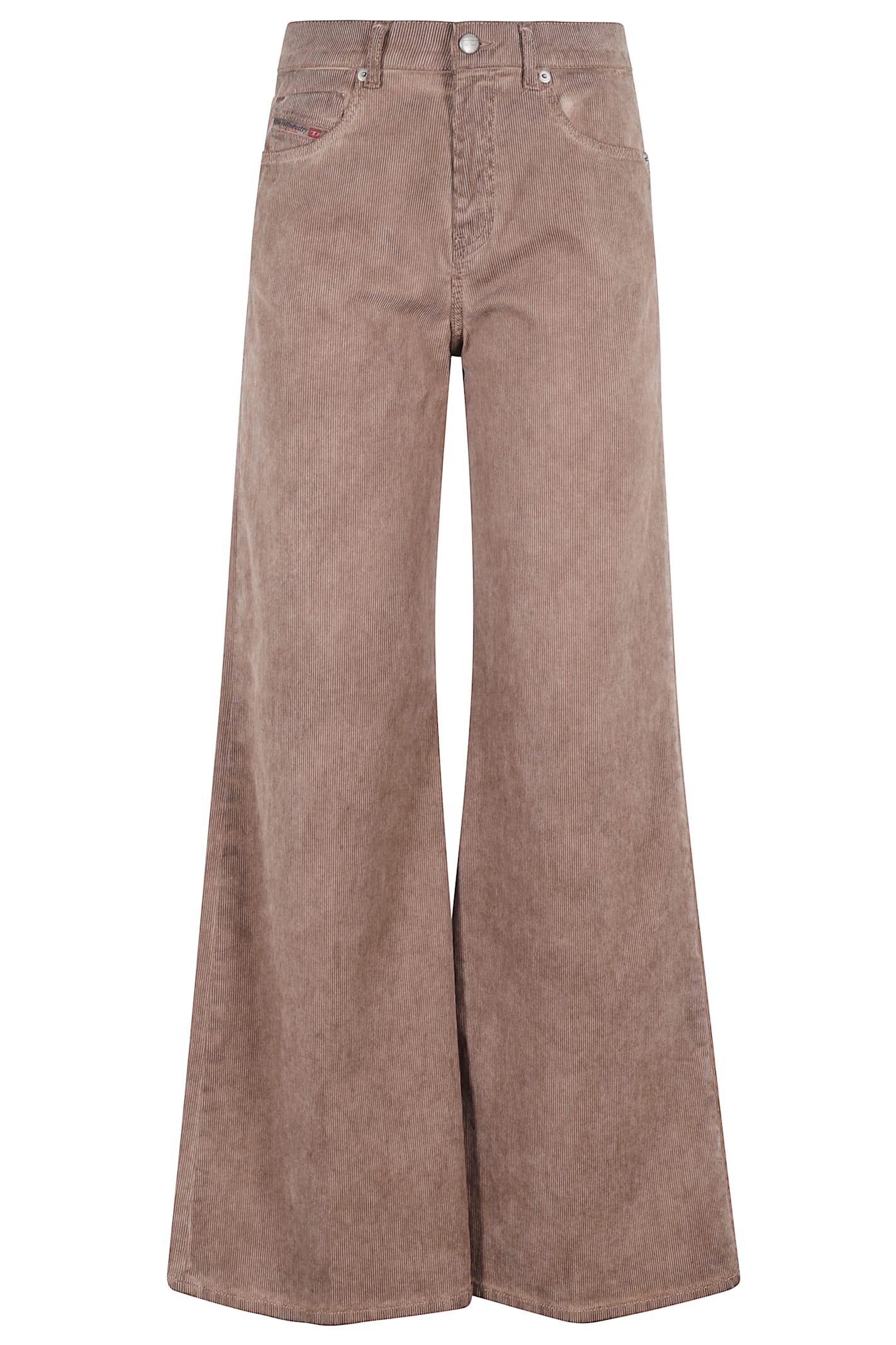 Diesel Corduroy Five-pocket Trousers In Nude