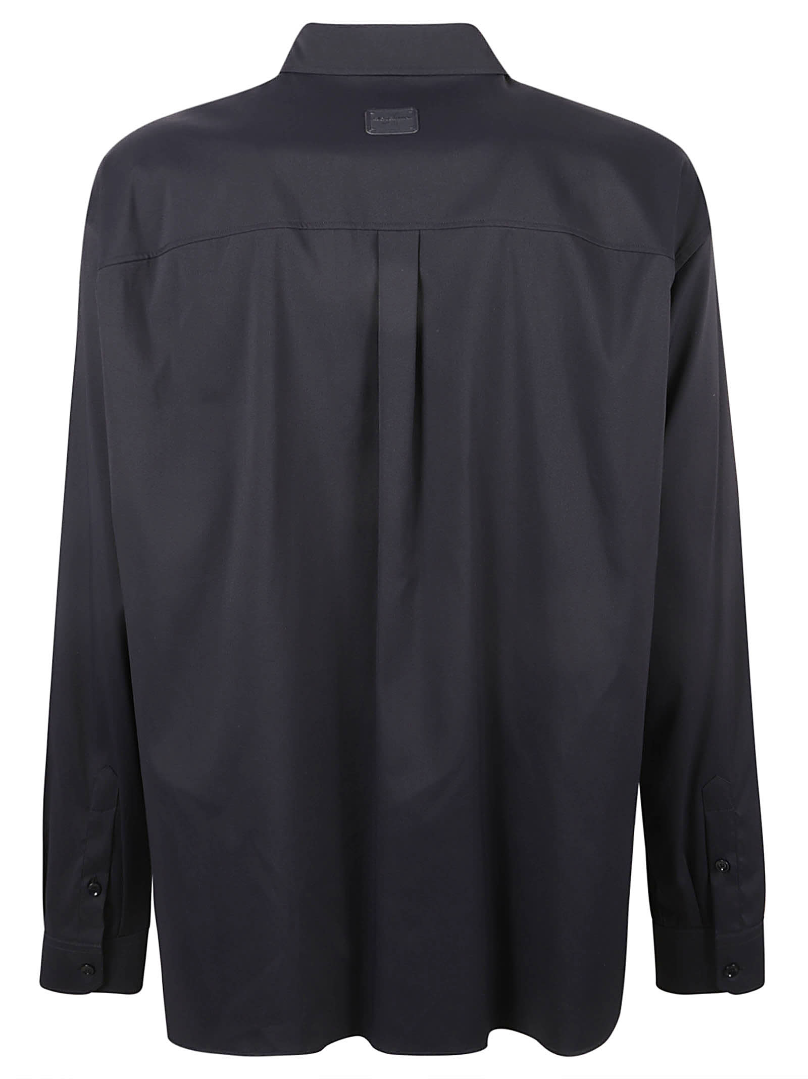 Shop Dolce & Gabbana Patched Pocket Formal Shirt In Dark Blue