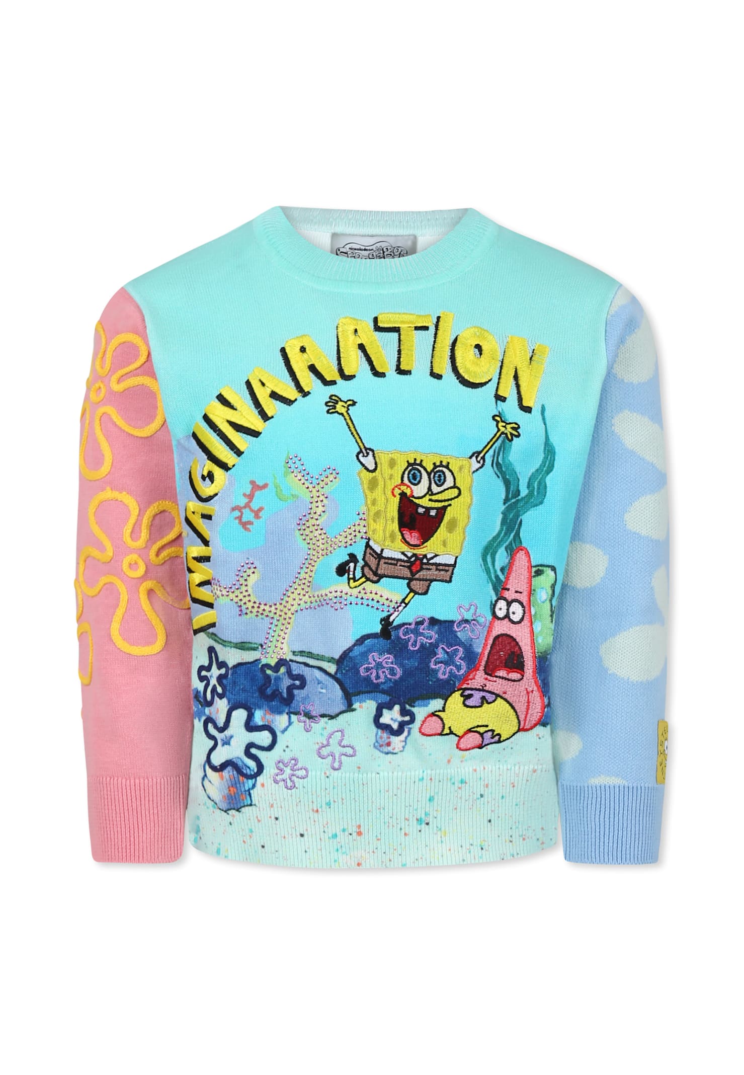 Shop Stella Mccartney Multicolor Sweater For Girl With Spongebob