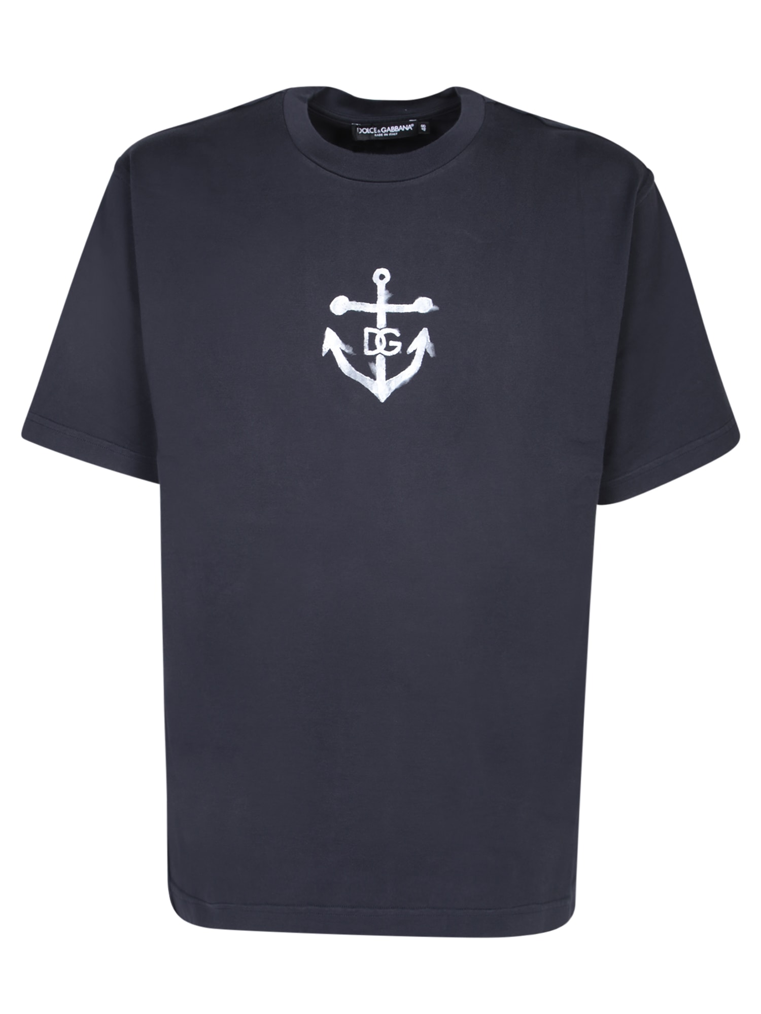 Shop Dolce & Gabbana Anchor Blue T-shirt