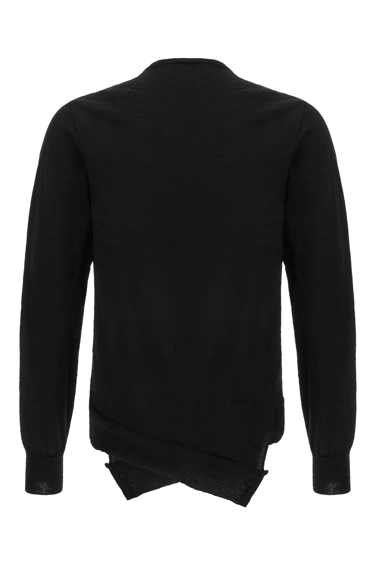 Shop Comme Des Garçons Shirt Black Wool Cardigan In 1