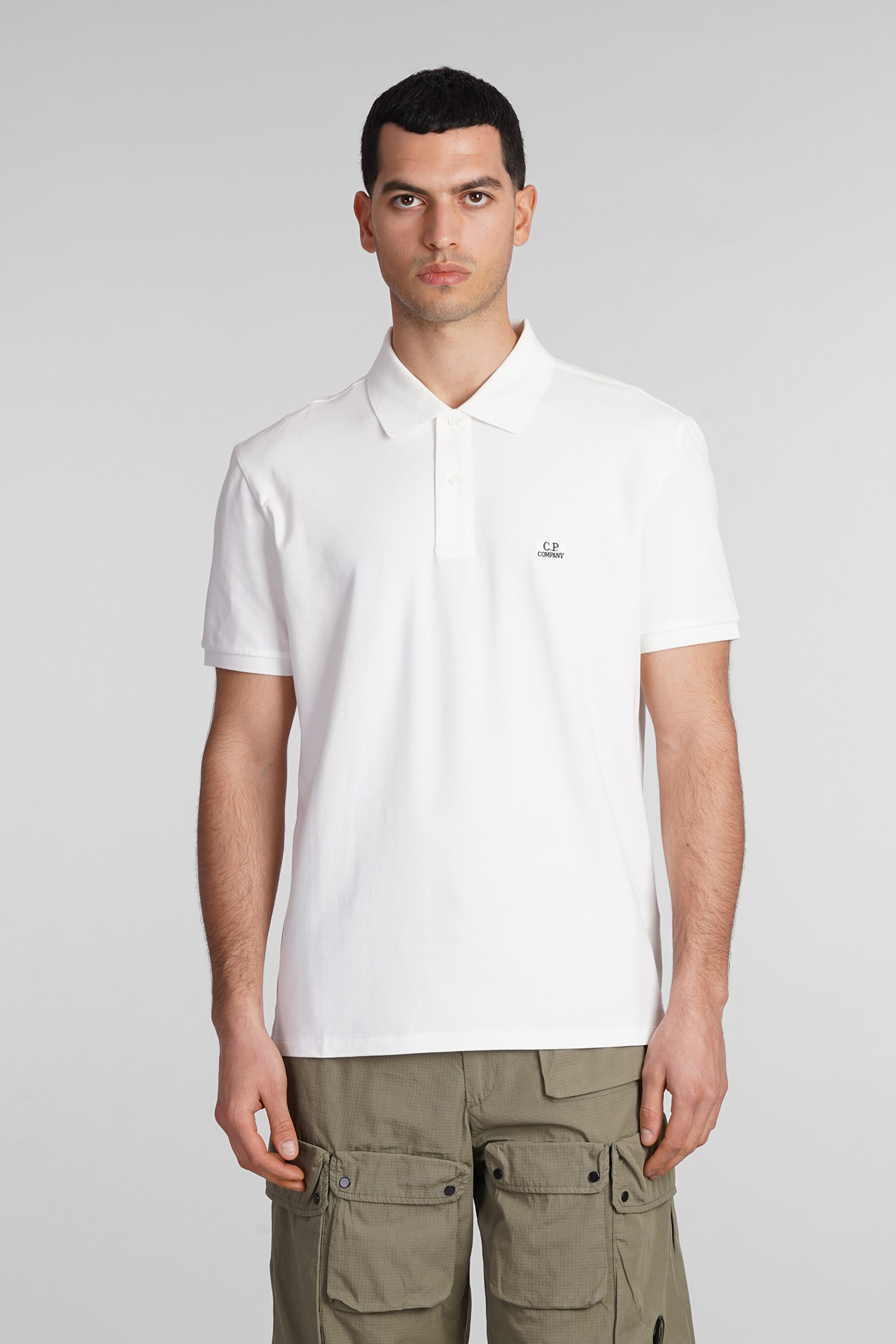C.p. Company C. P. Company Polo With Logo In White