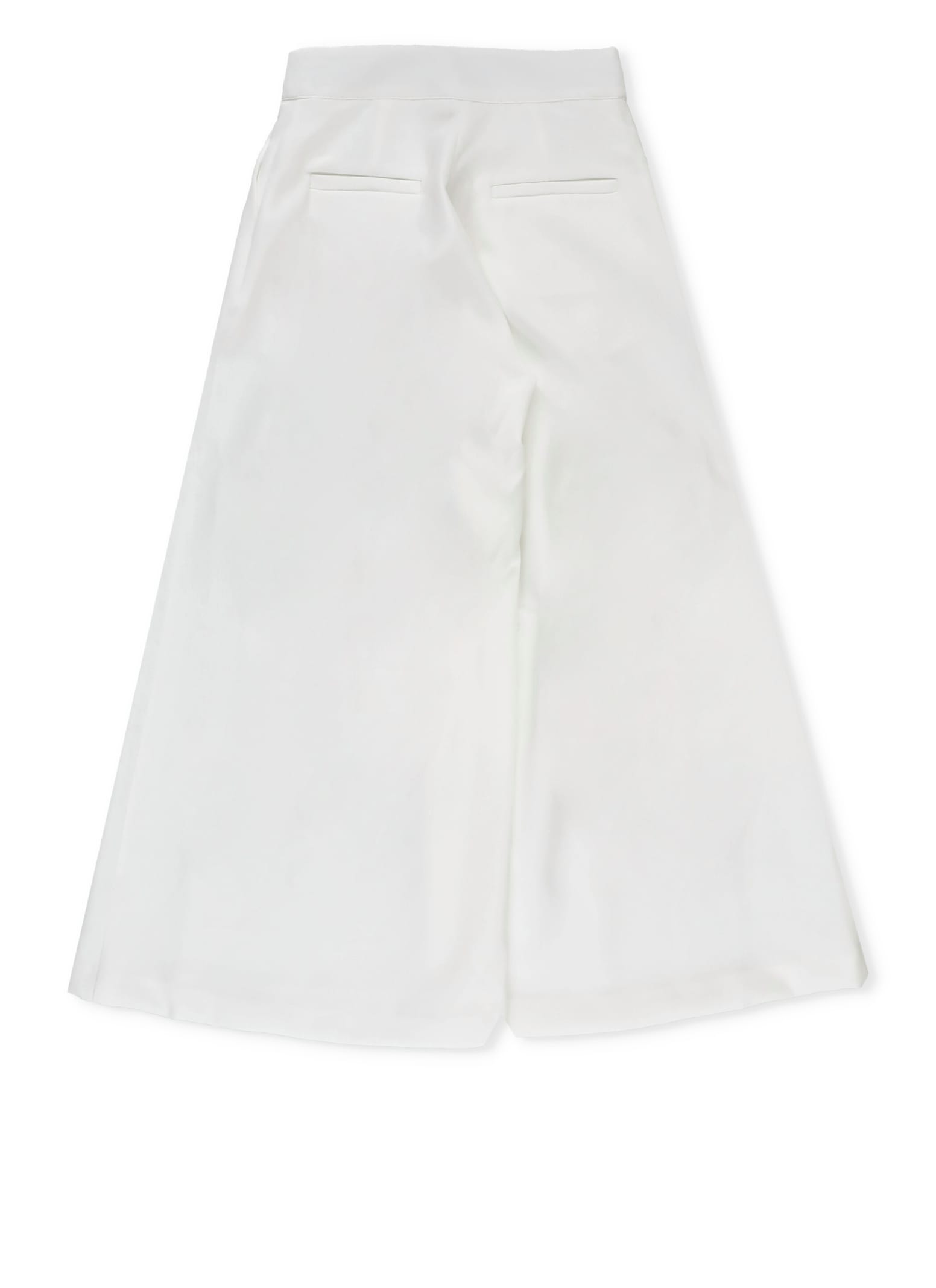 Nunzia Corinna Kids' Palazzo Pants With Pleats In White | ModeSens