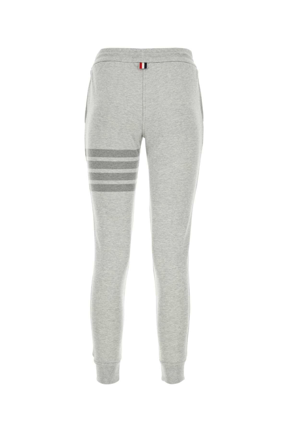 Shop Thom Browne Light Grey Cotton Joggers In 065