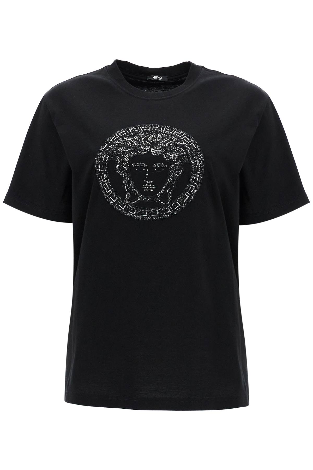 VERSACE MEDUSA EMBROIDERED T-SHIRT