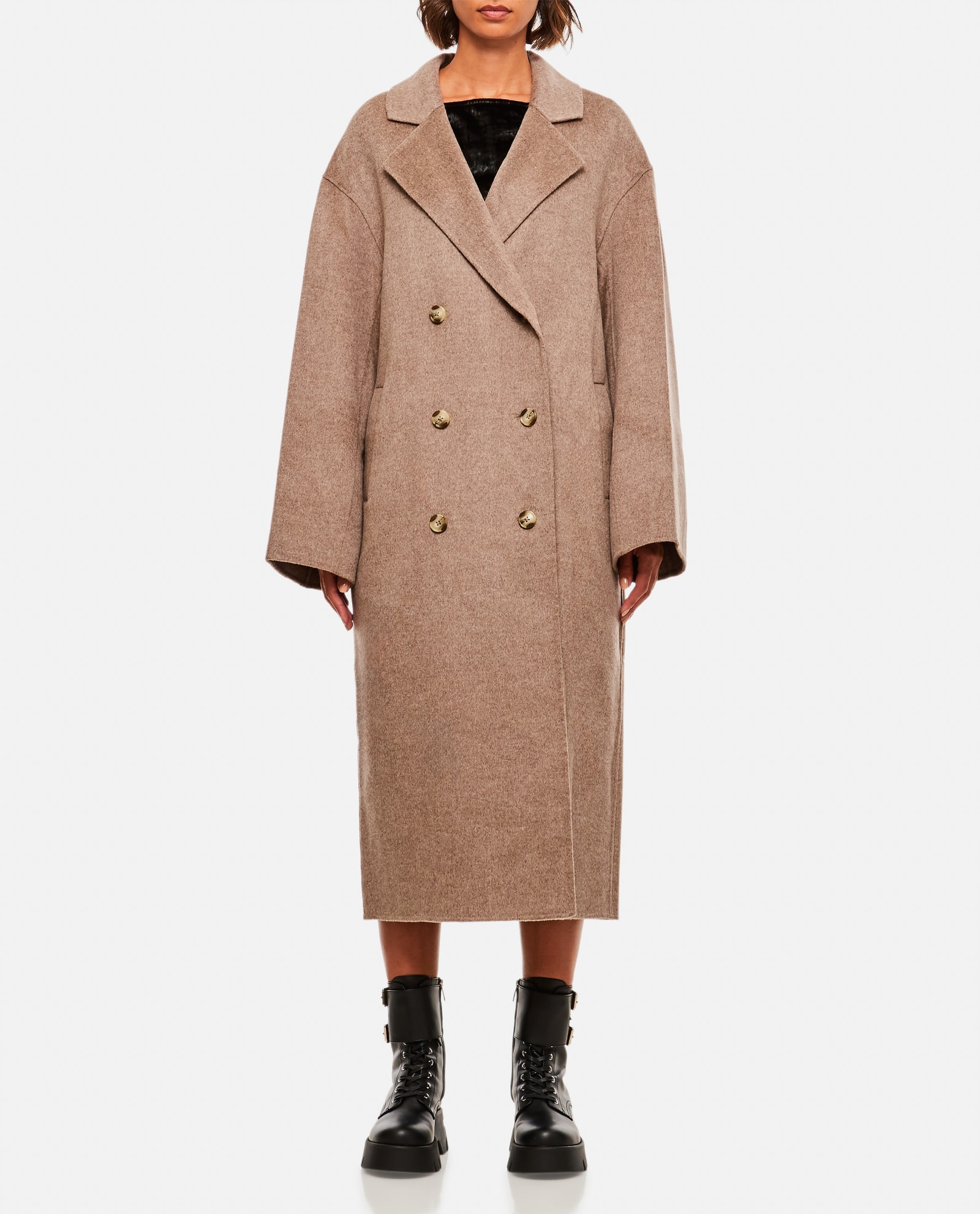 LOULOU STUDIO CASHMERE WOOL BLEND COAT