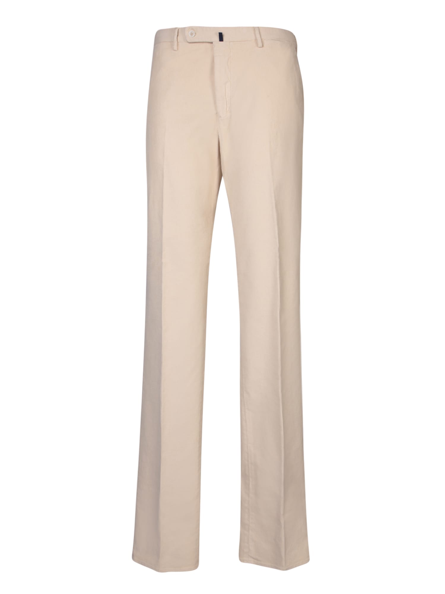 Shop Incotex Ivory Corduroy Pants In White