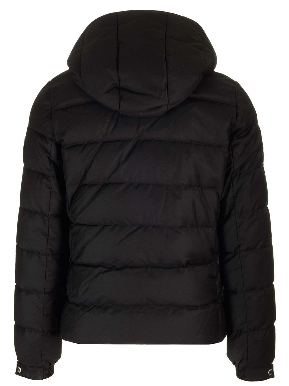 Shop Tatras Domiziano Down Jacket In Wool And Silk In Black