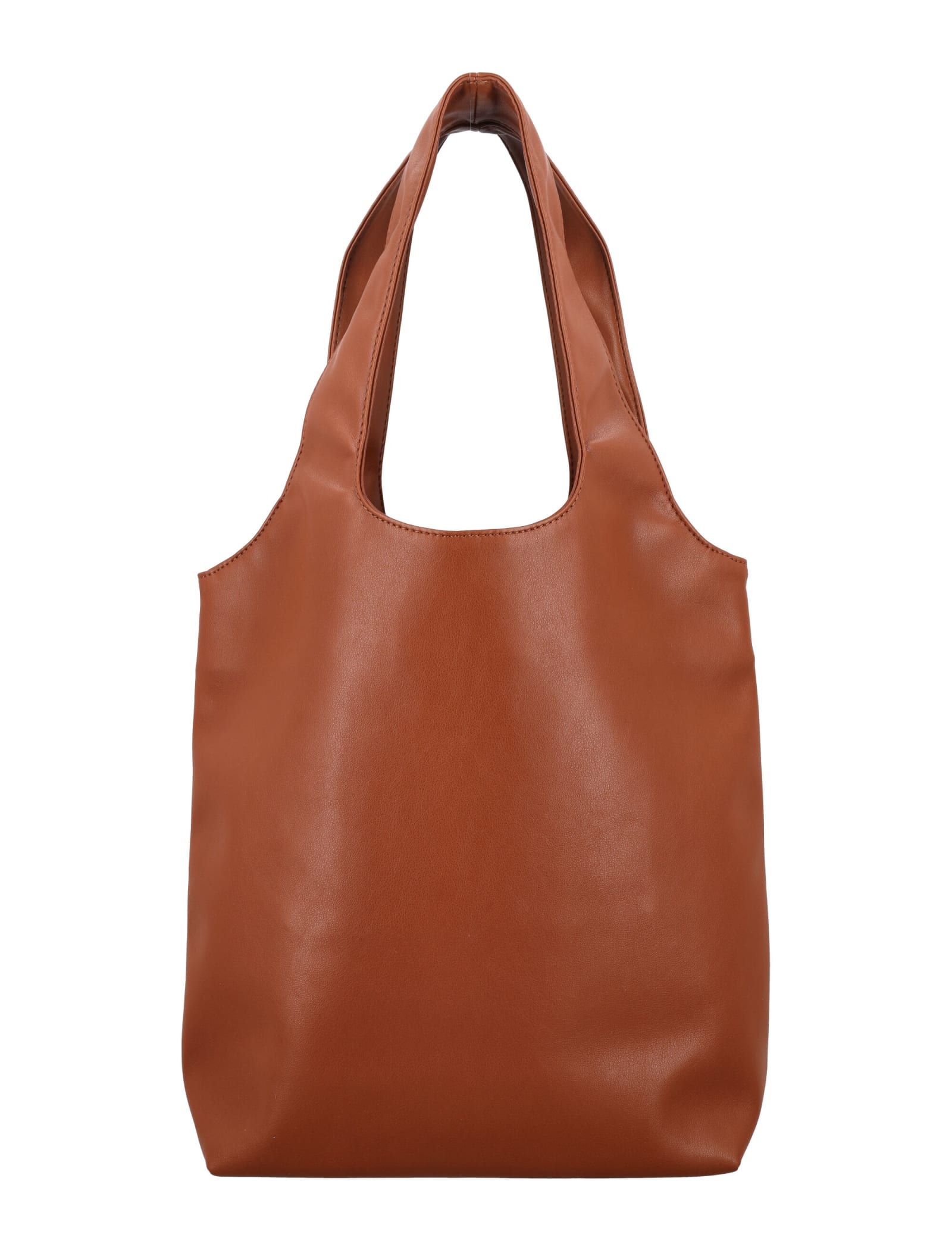 Apc Ninon Structured Tote Bag With Large Handles In Noisette