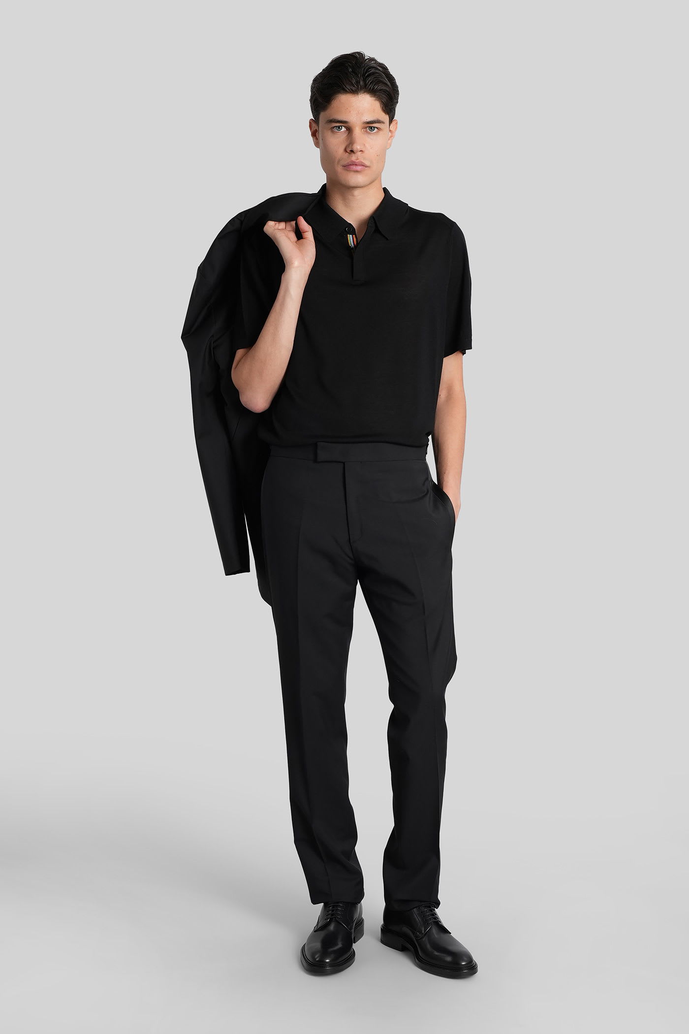 Paul Smith Polo In Black Wool In Black