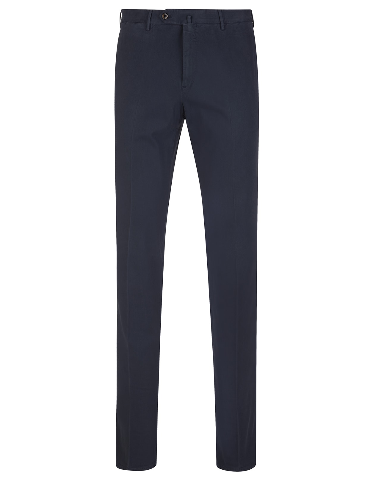 PT01 Man Slim Fit Trousers In Navy Blue Stretch Cotton
