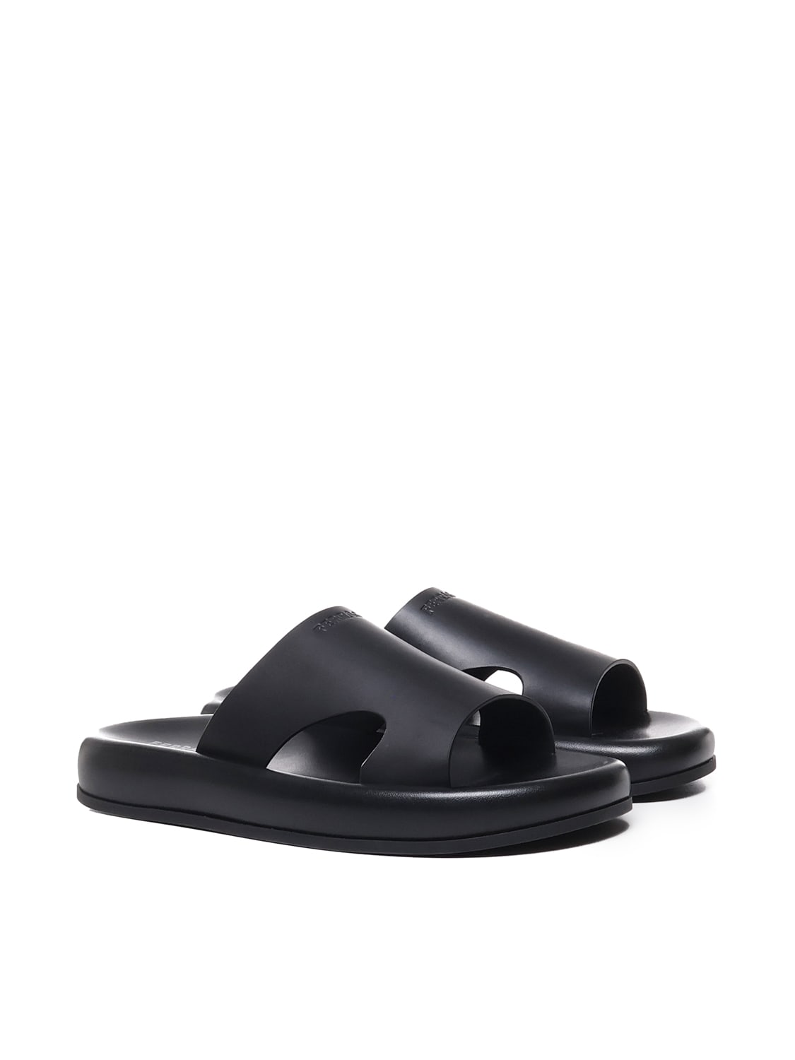 Shop Ferragamo Sandals With Cut-out Detail In Black