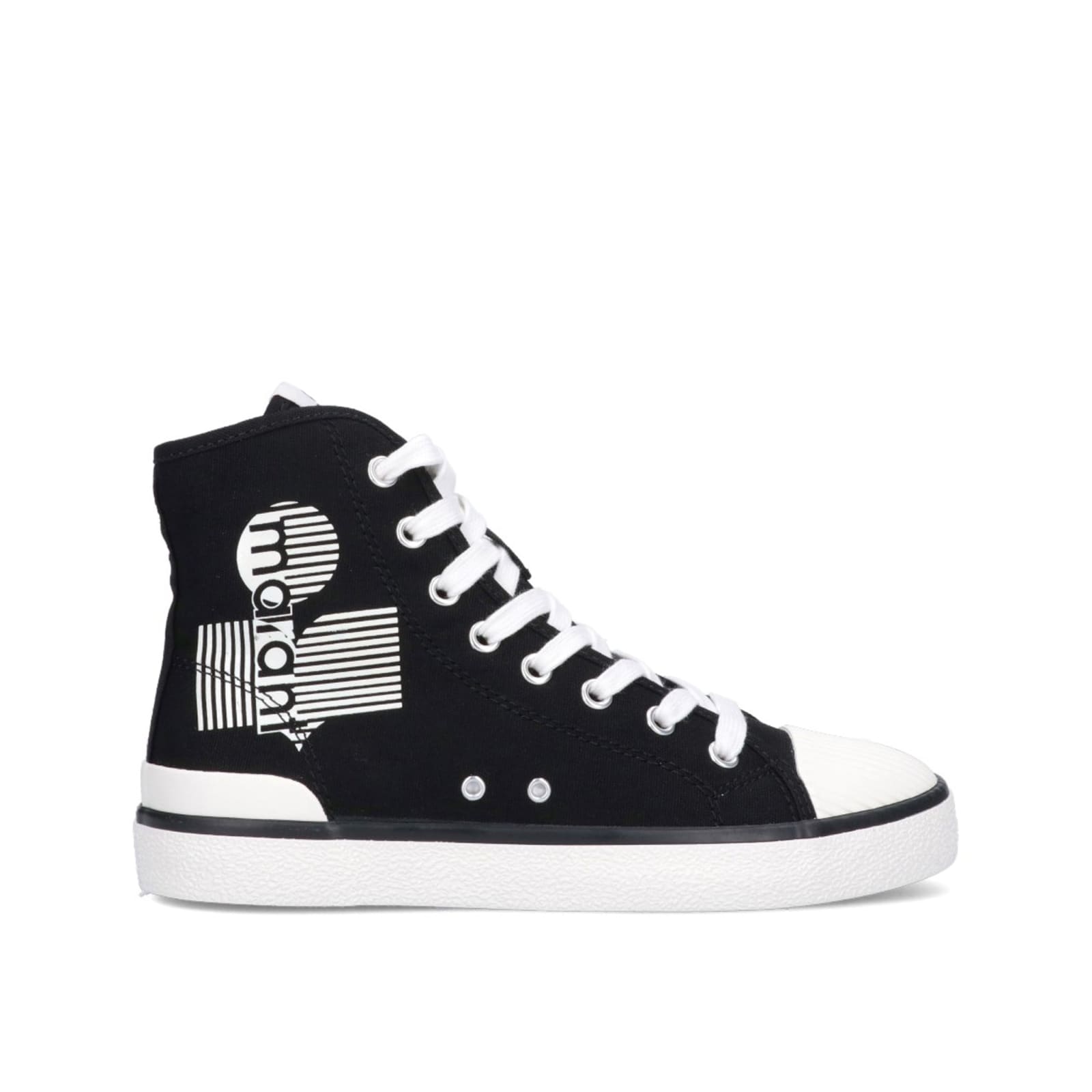 Shop Isabel Marant Canvas Sneakers In Black
