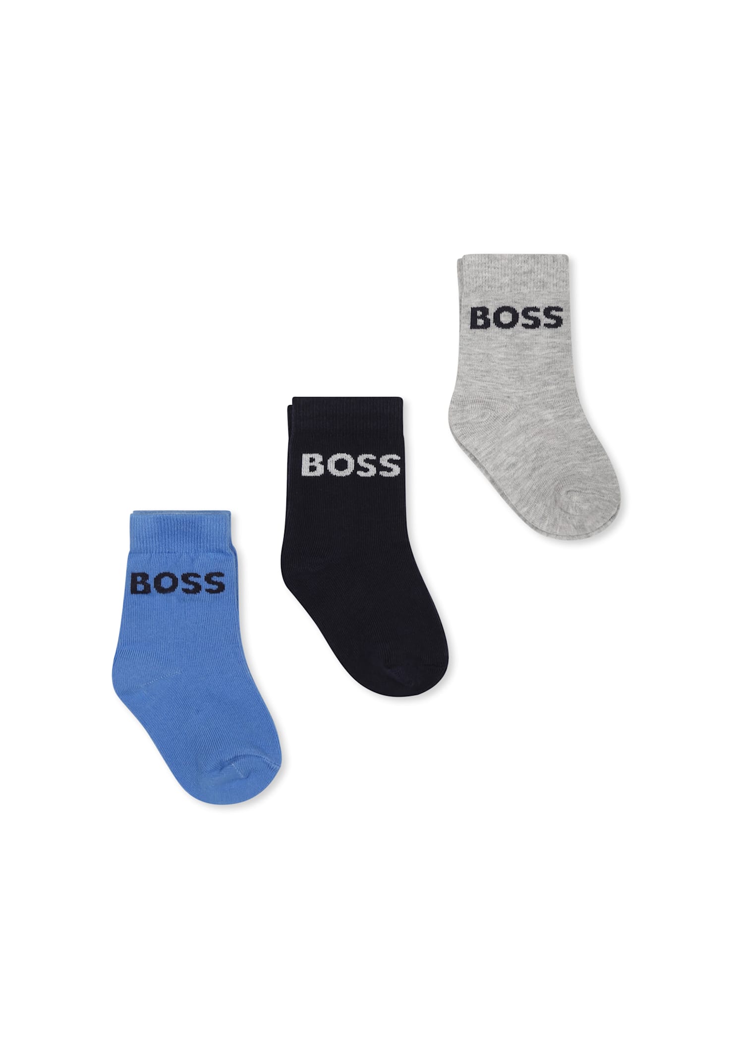 Hugo Boss Multicolor Sock Set For Baby Boy With Logo In Multicolor