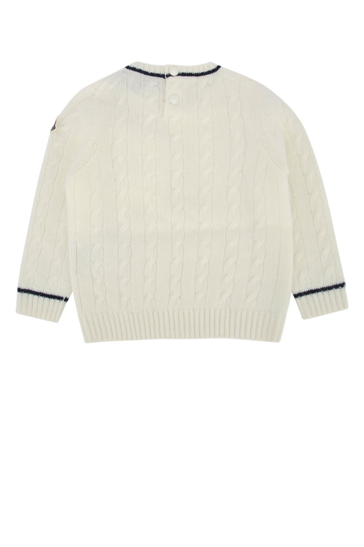 Moncler Kids Hoodie Sweater In Neutral