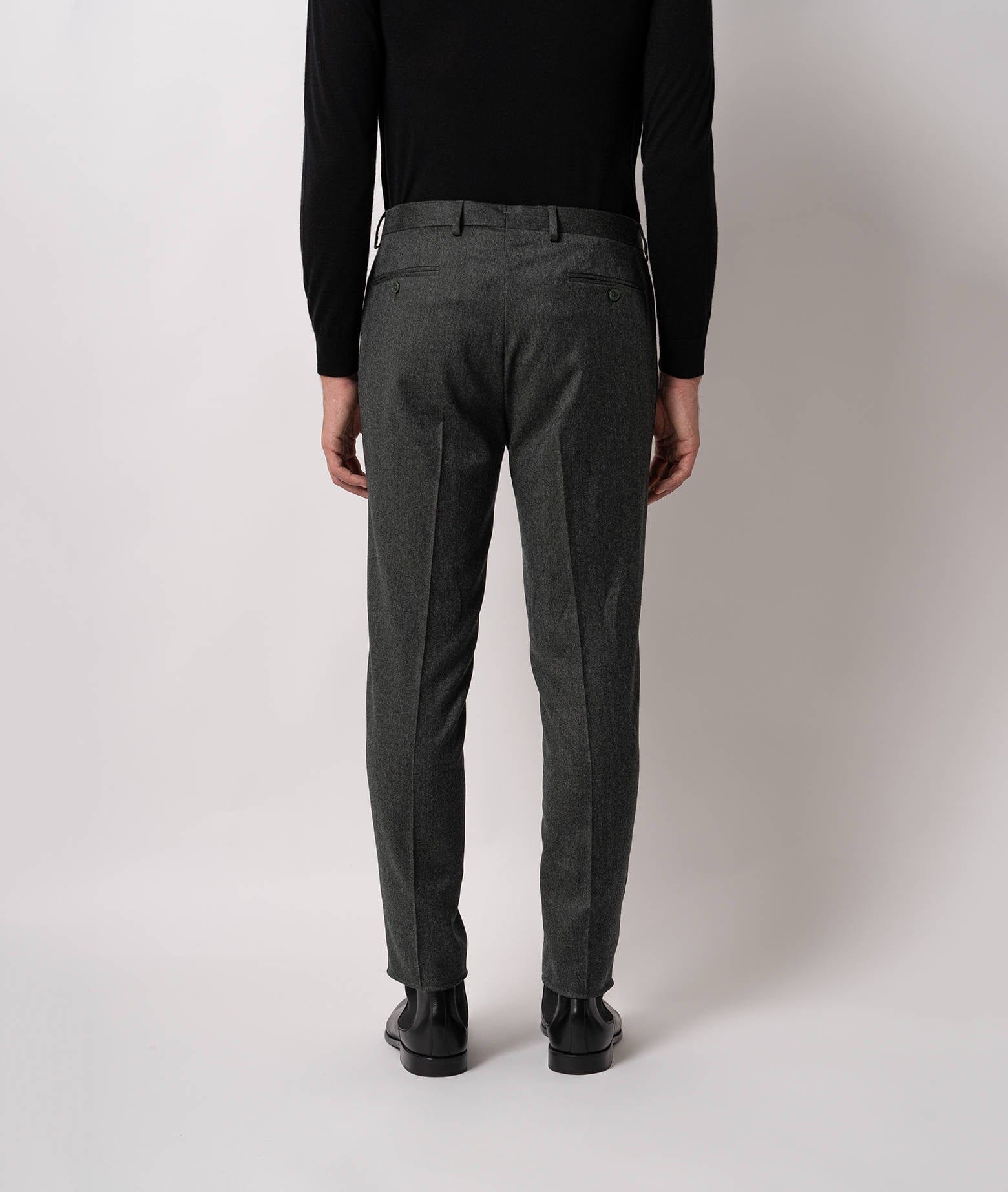 Larusmiani Velvet Trousers Howard Pants In Green