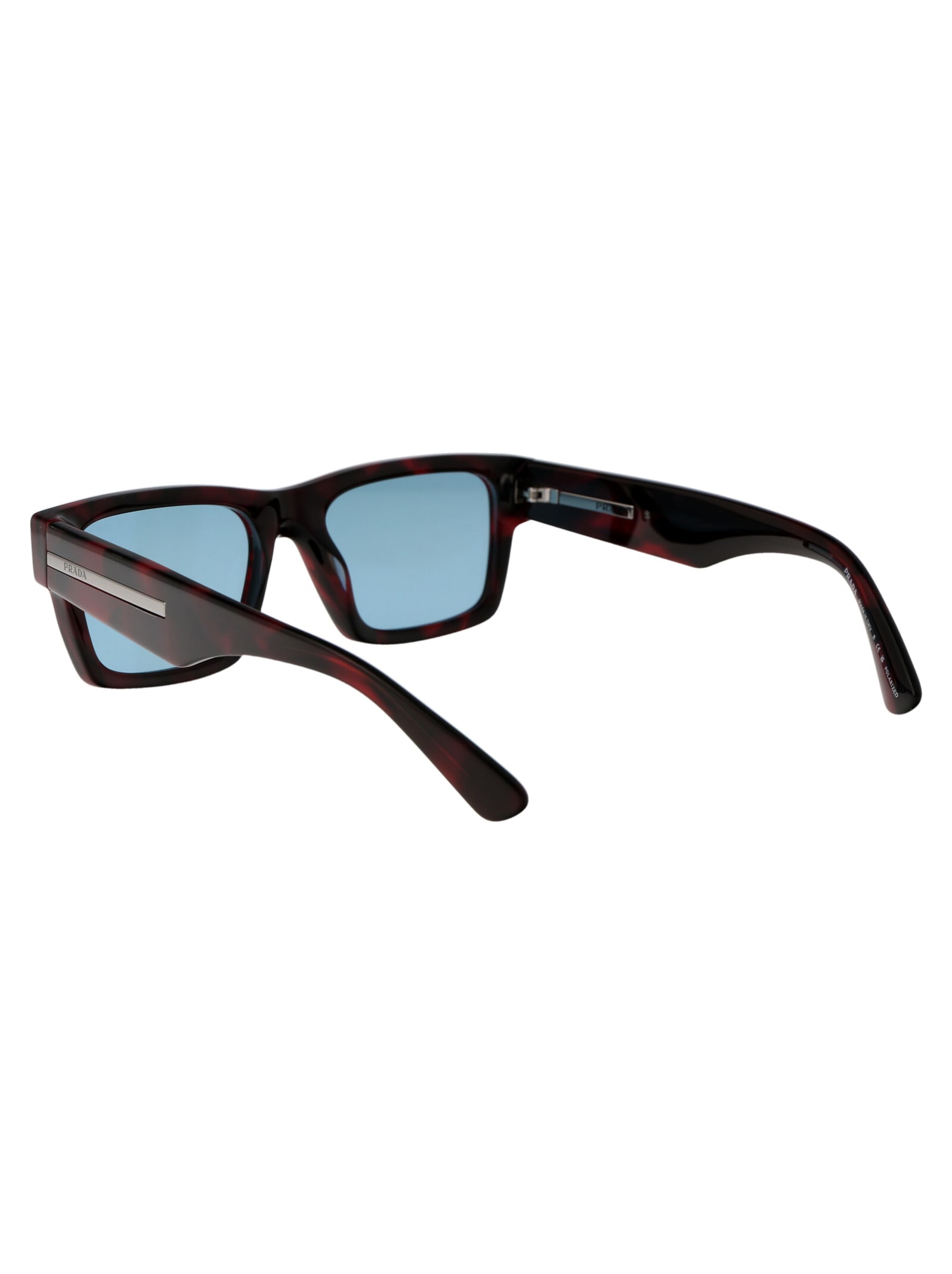 Shop Prada 0pr 25zs Sunglasses In 18i04d Purple Tortoise