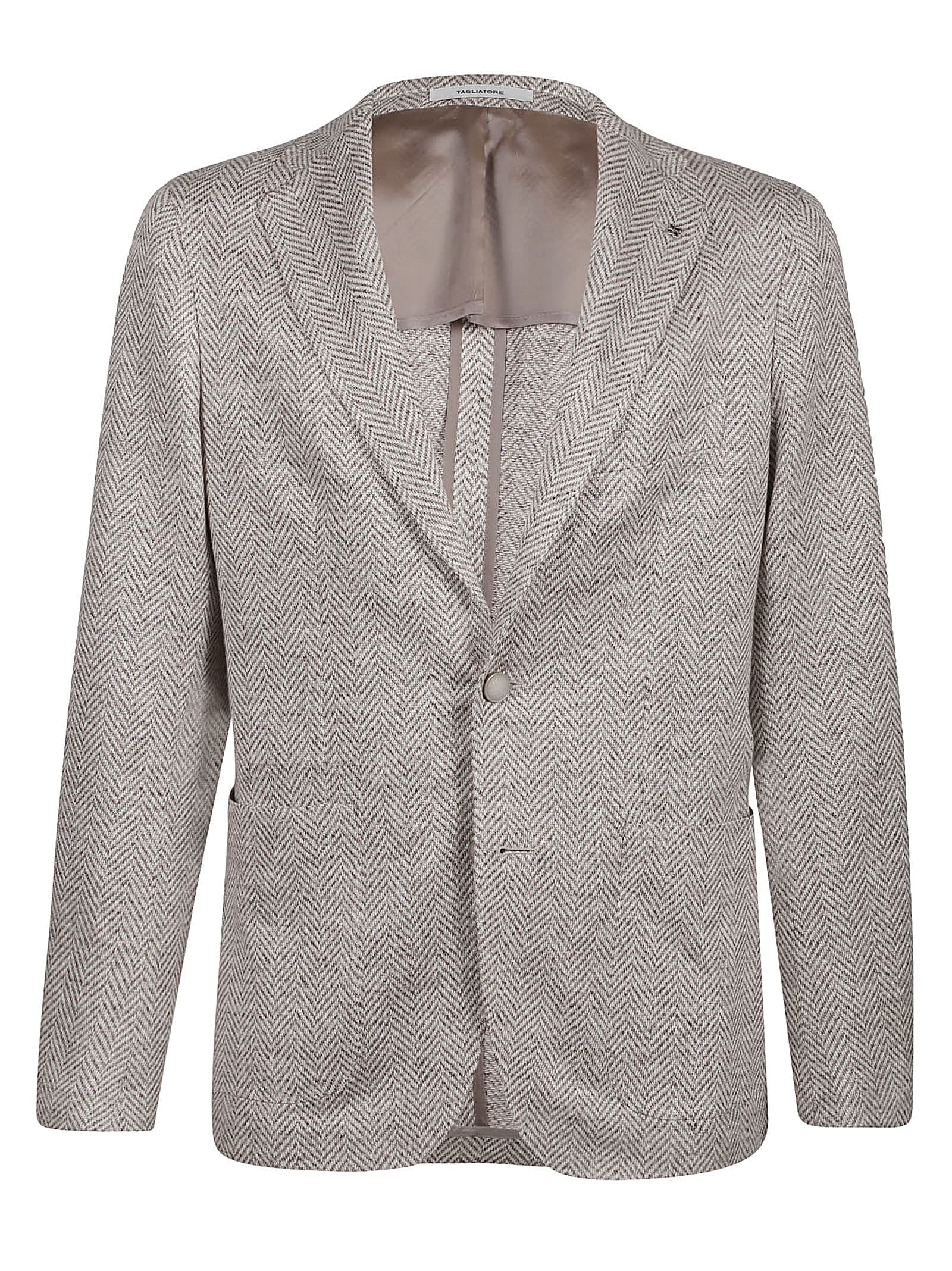 Tagliatore Jacket In Tortora | ModeSens