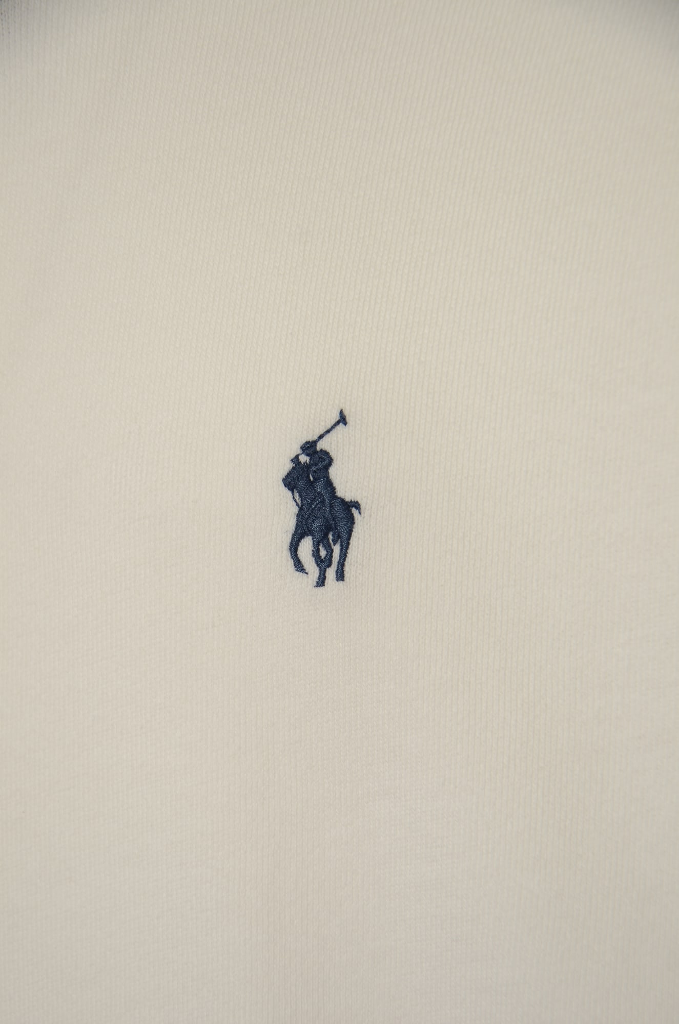 Shop Polo Ralph Lauren Logo Embroidery Zipped Hoodie In White
