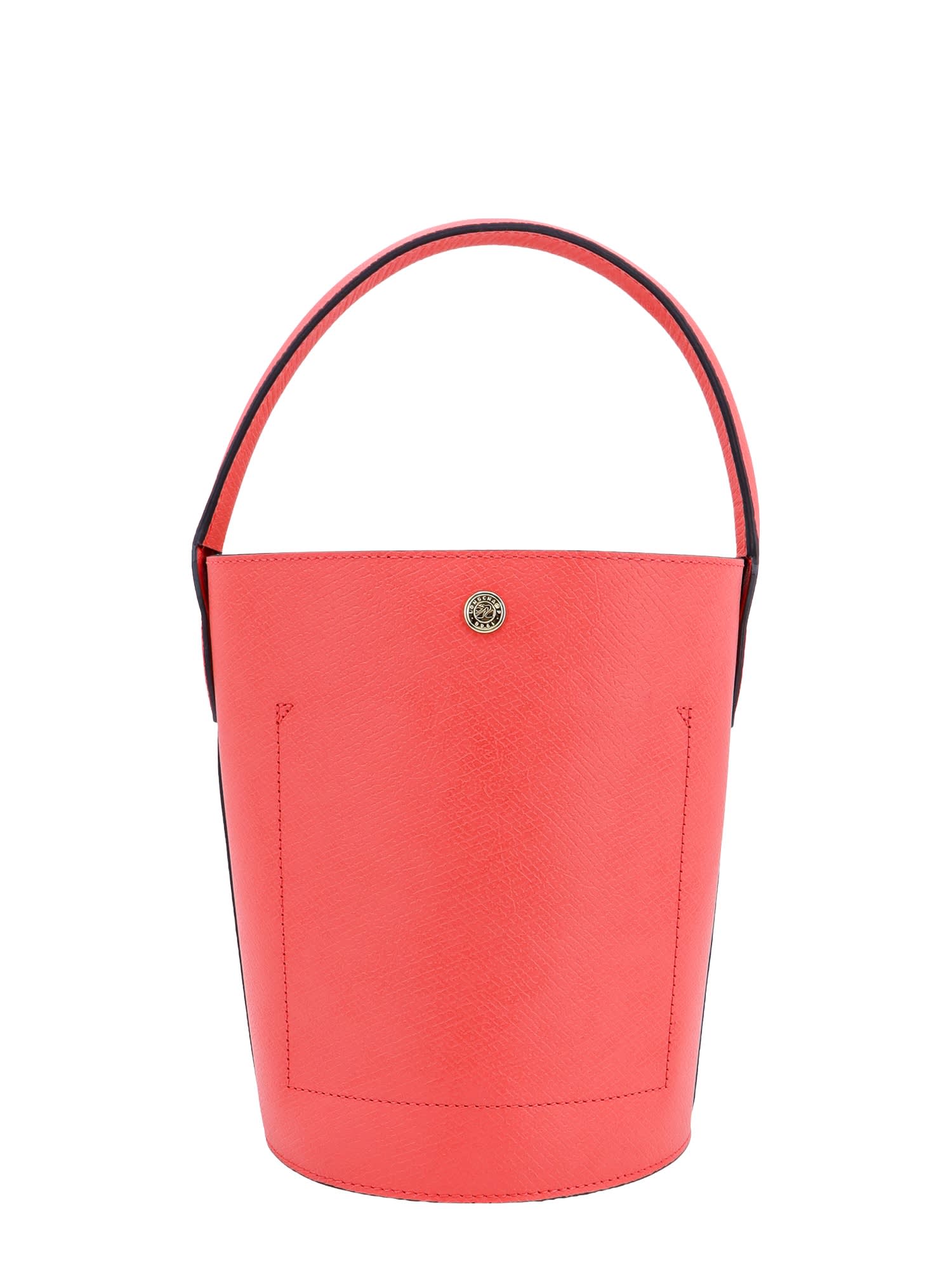 Shop Longchamp Épure Bucket Bag In Beige
