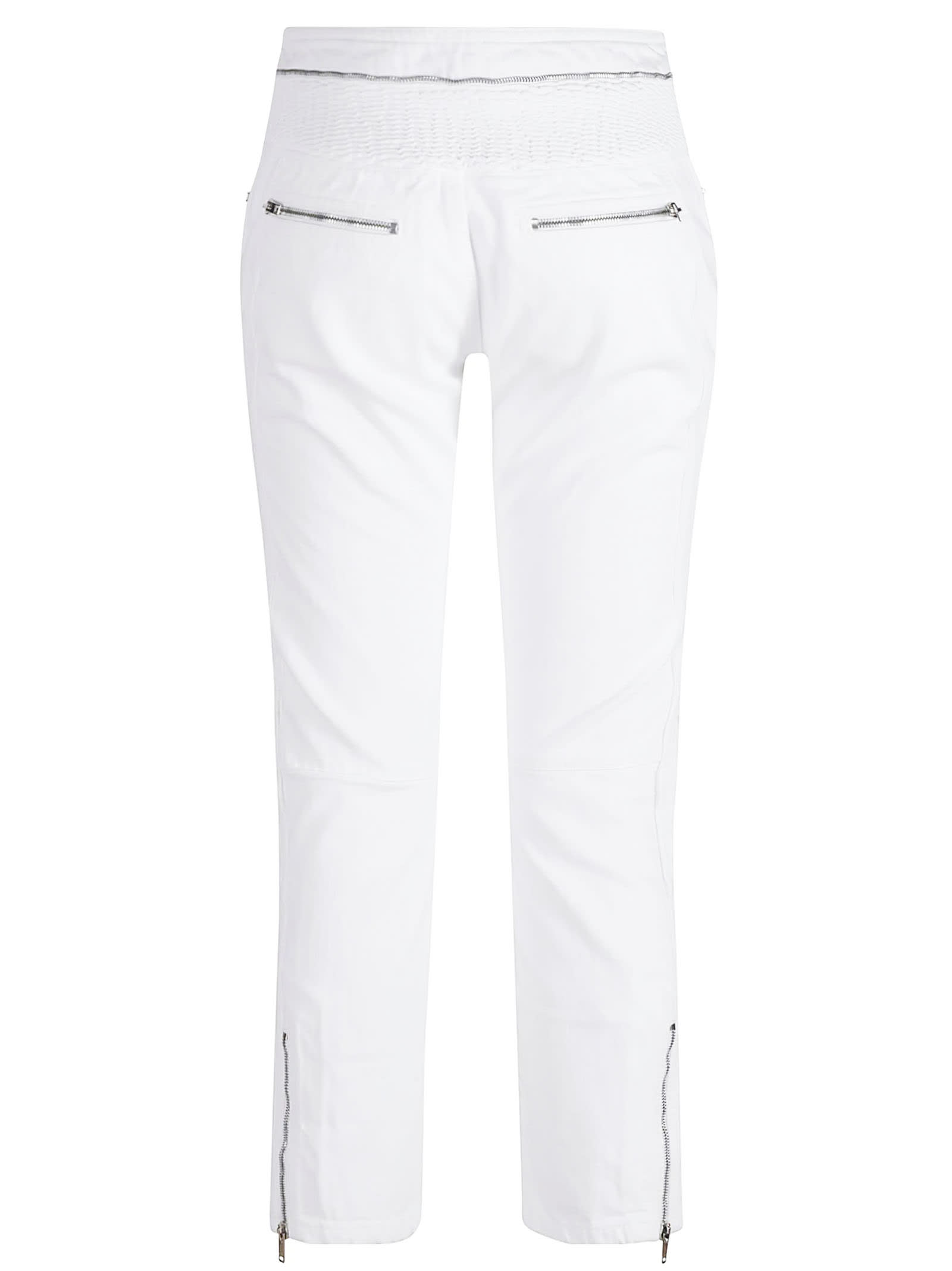 Shop Isabel Marant White Cotton Denim Loma Pants