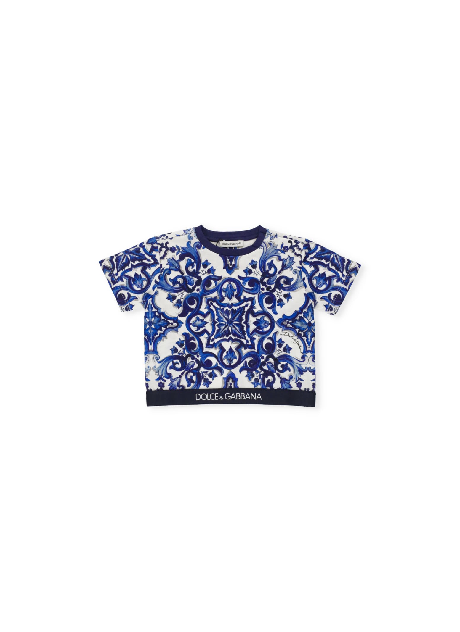 Dolce & Gabbana T-shirt With Majolica Print