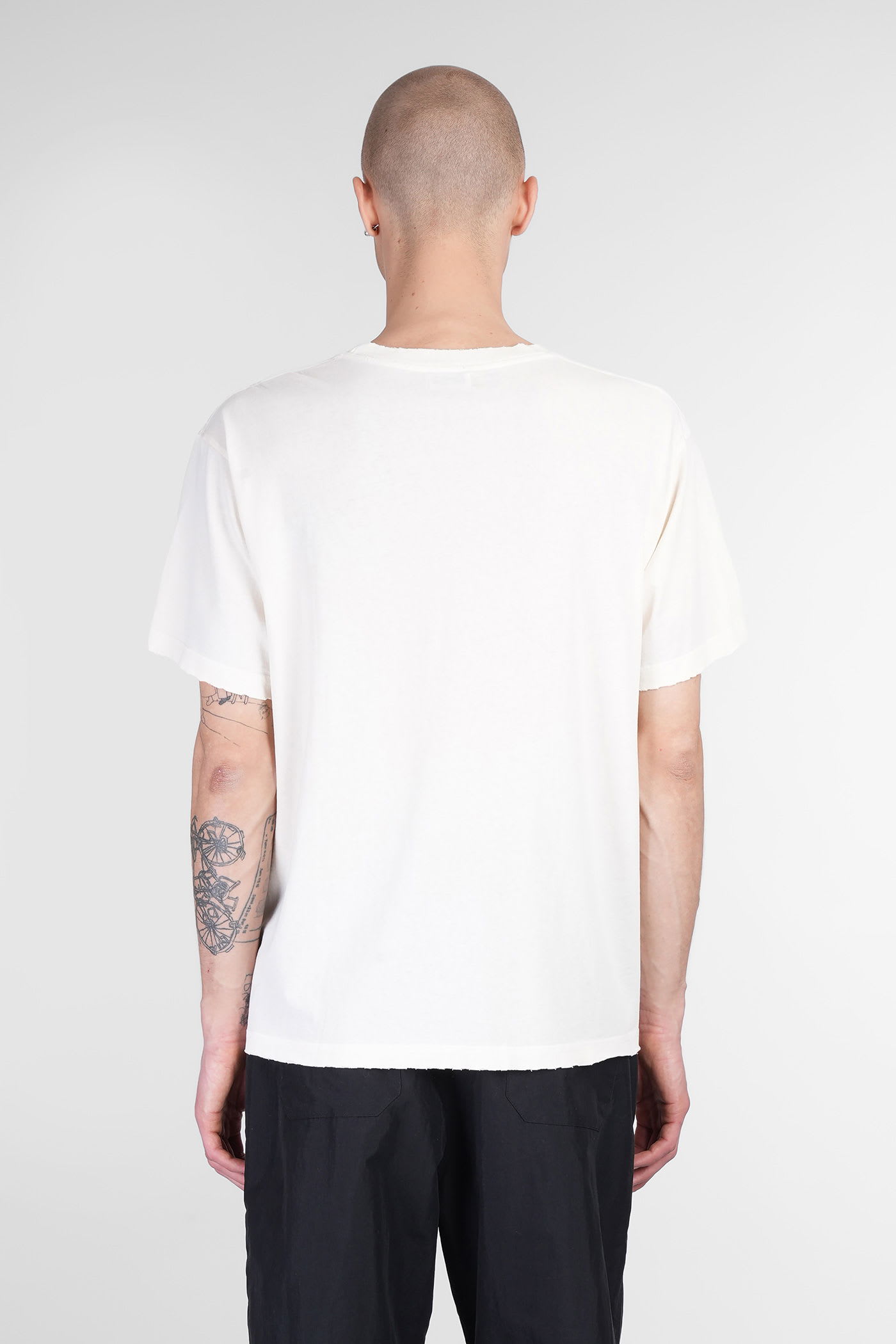 John Elliott T-shirt In Beige Cotton