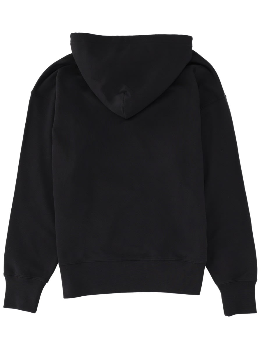 Msgm Sweatshirt With Logo In Black