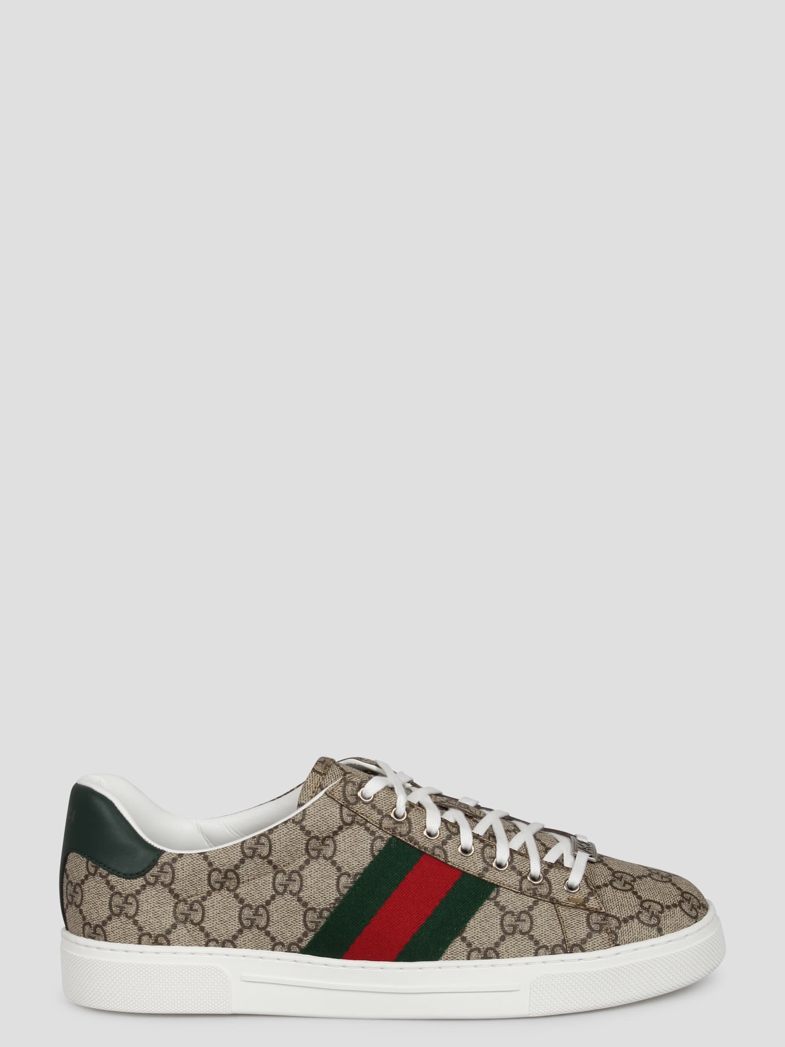 Gucci Men Ace Supreme Gg Fabric Low-top Sneakers In Multi