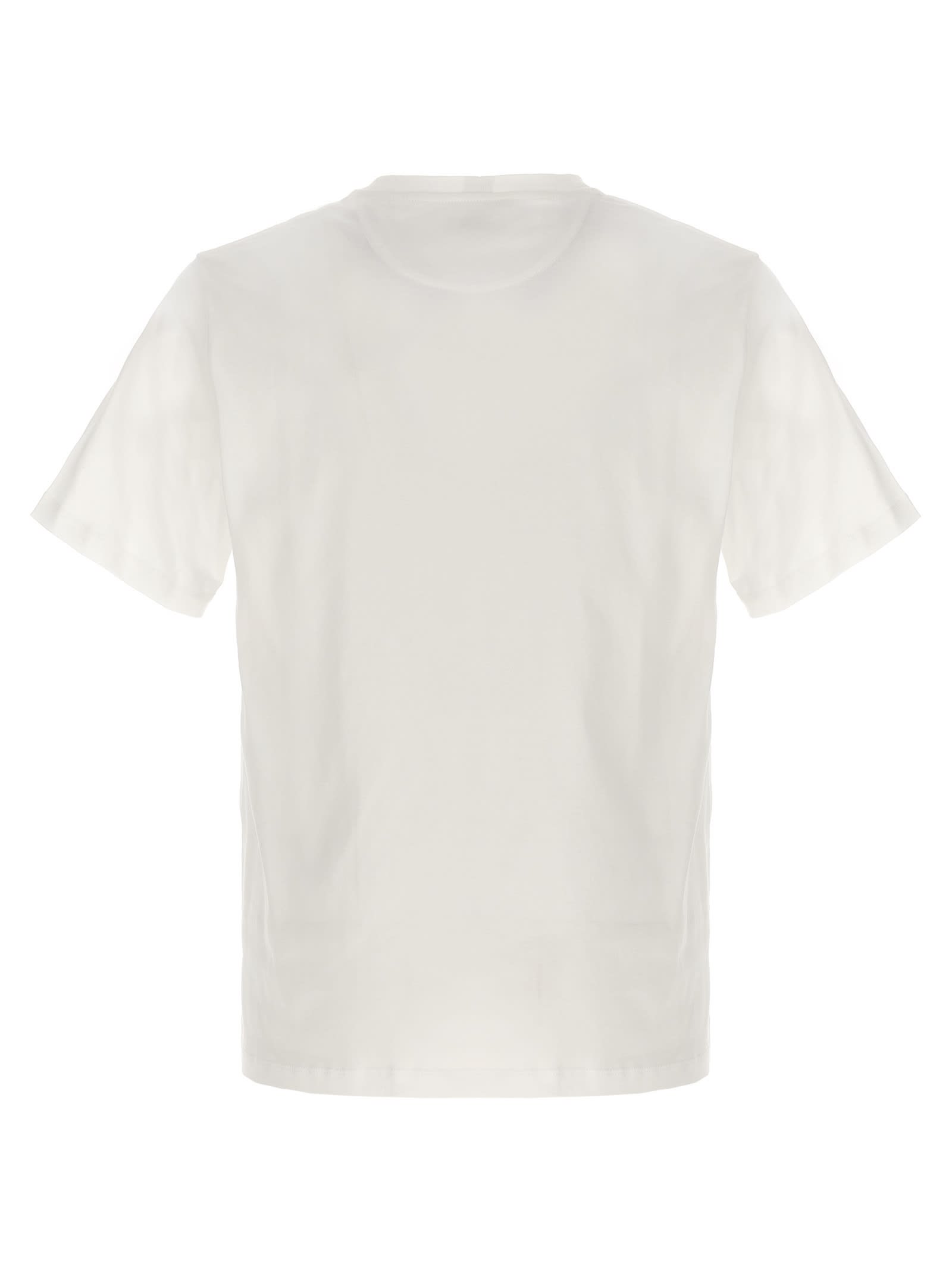 Shop Bally Logo Embroidery T-shirt In White