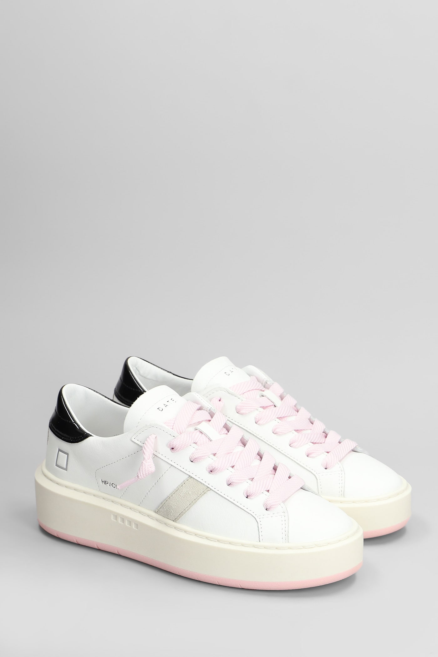 Shop Date Hill Low Platform Sneakers In White Leather