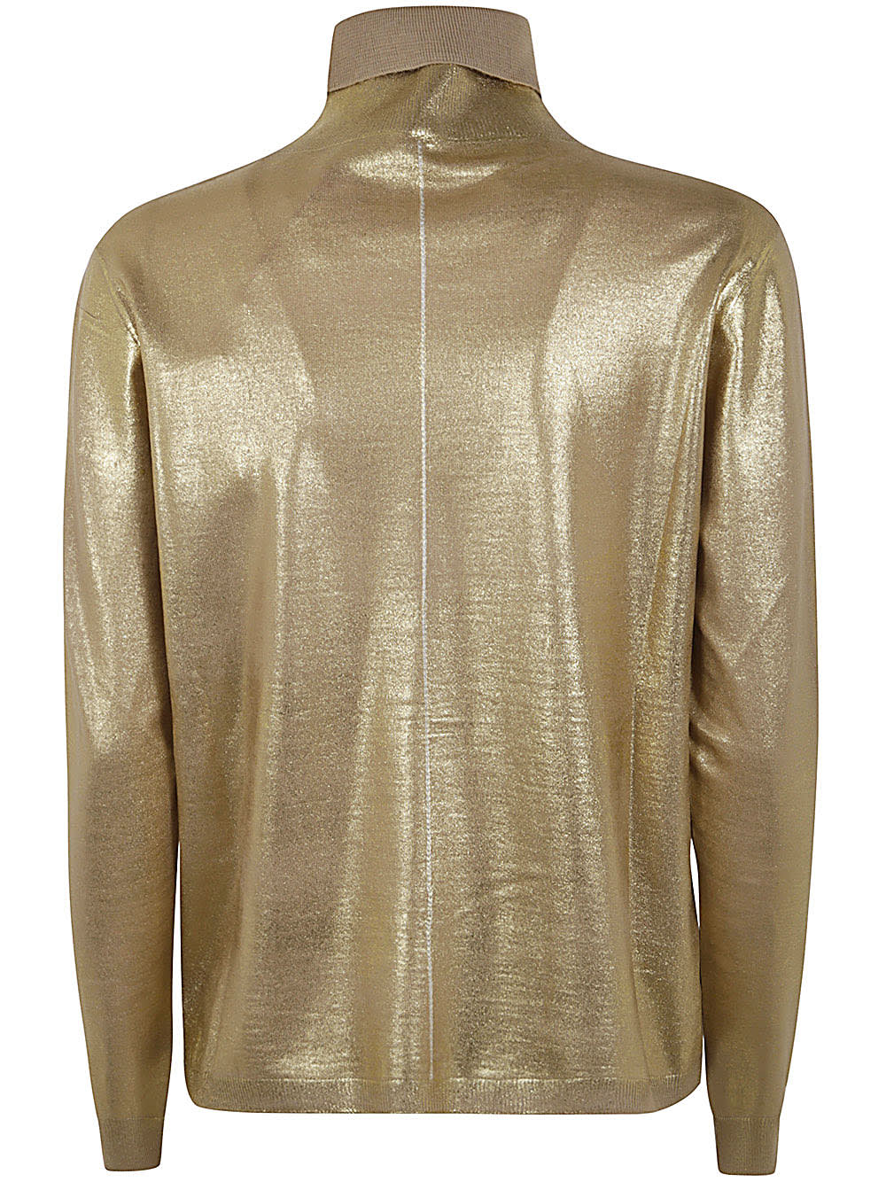 Shop Liviana Conti Turtle Neck Sweater In Z Incense Gold