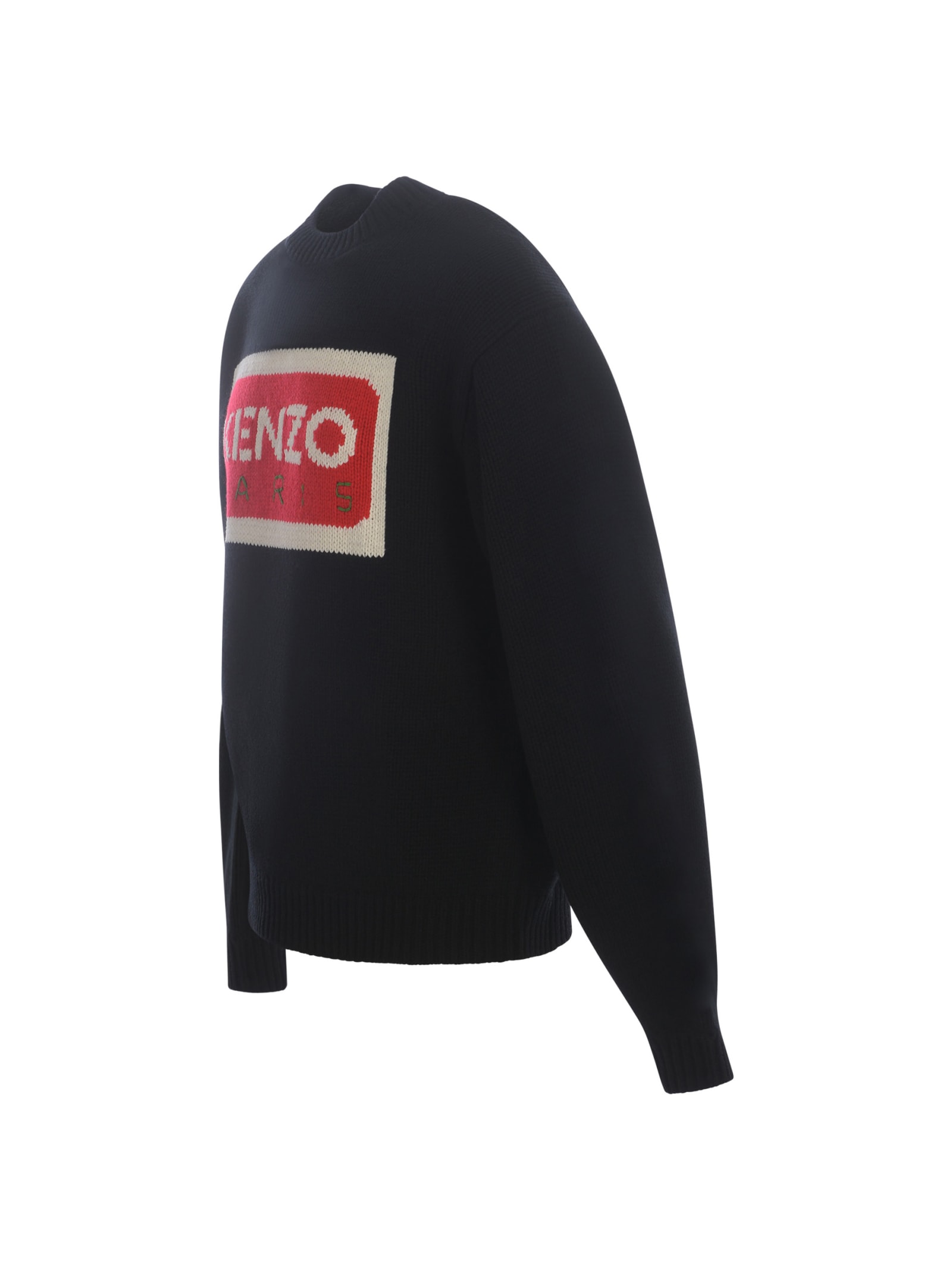 Shop Kenzo Sweater  In Wool In Black