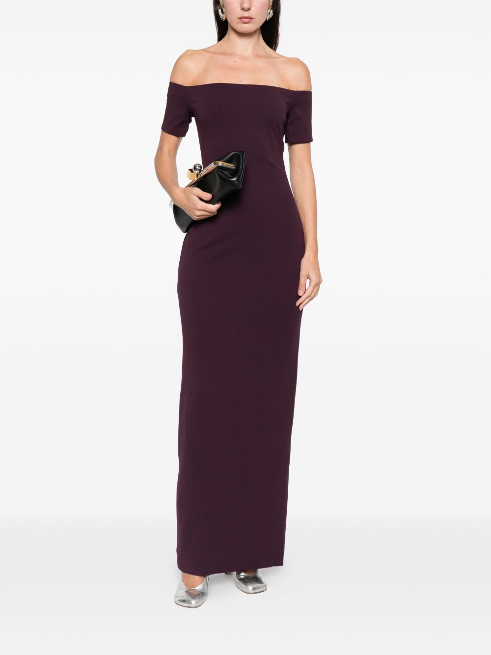 Solace London Nile Maxi Dress In Purple
