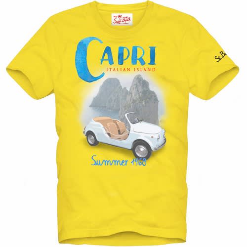 MC2 Saint Barth T-shirt Capri Island Gialla Tshirtman02277b