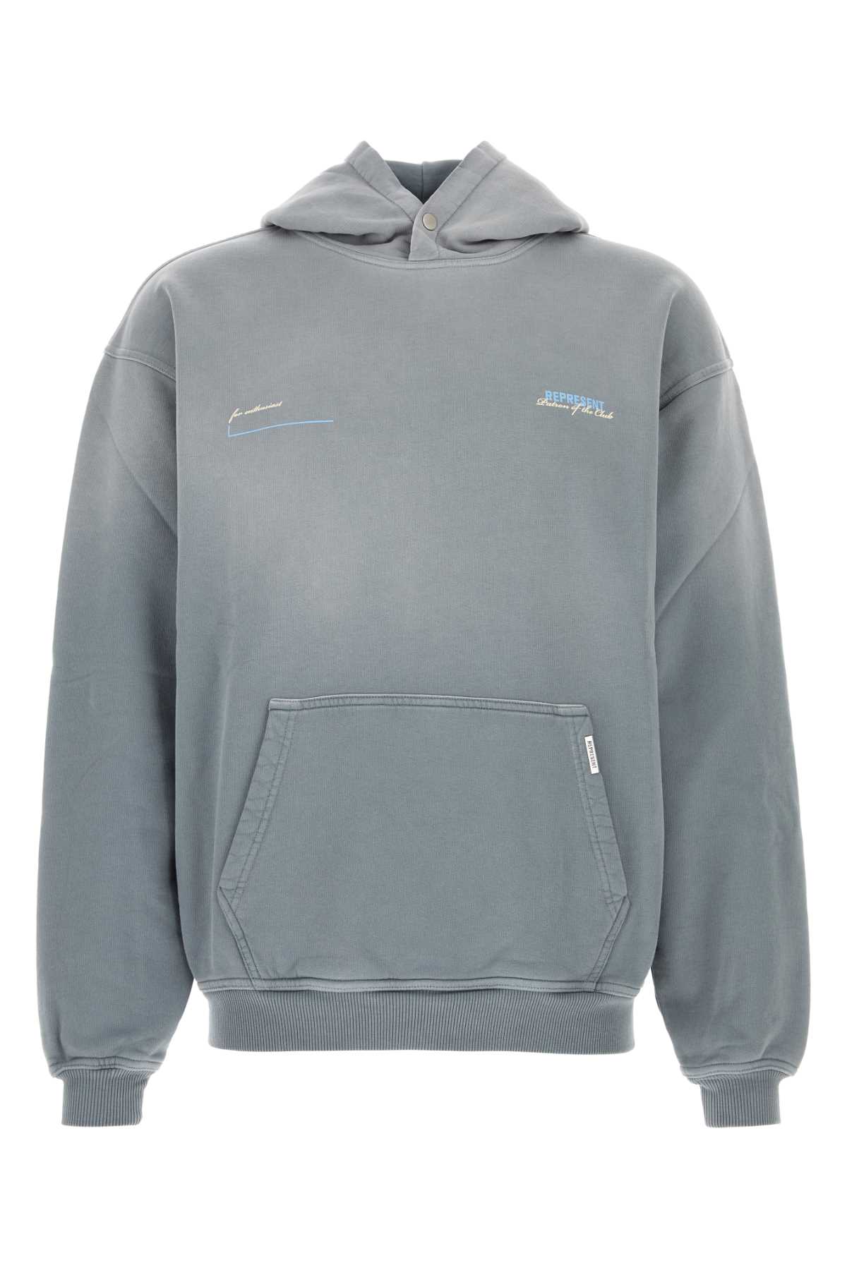 Powder Blue Cotton Sweatshirt