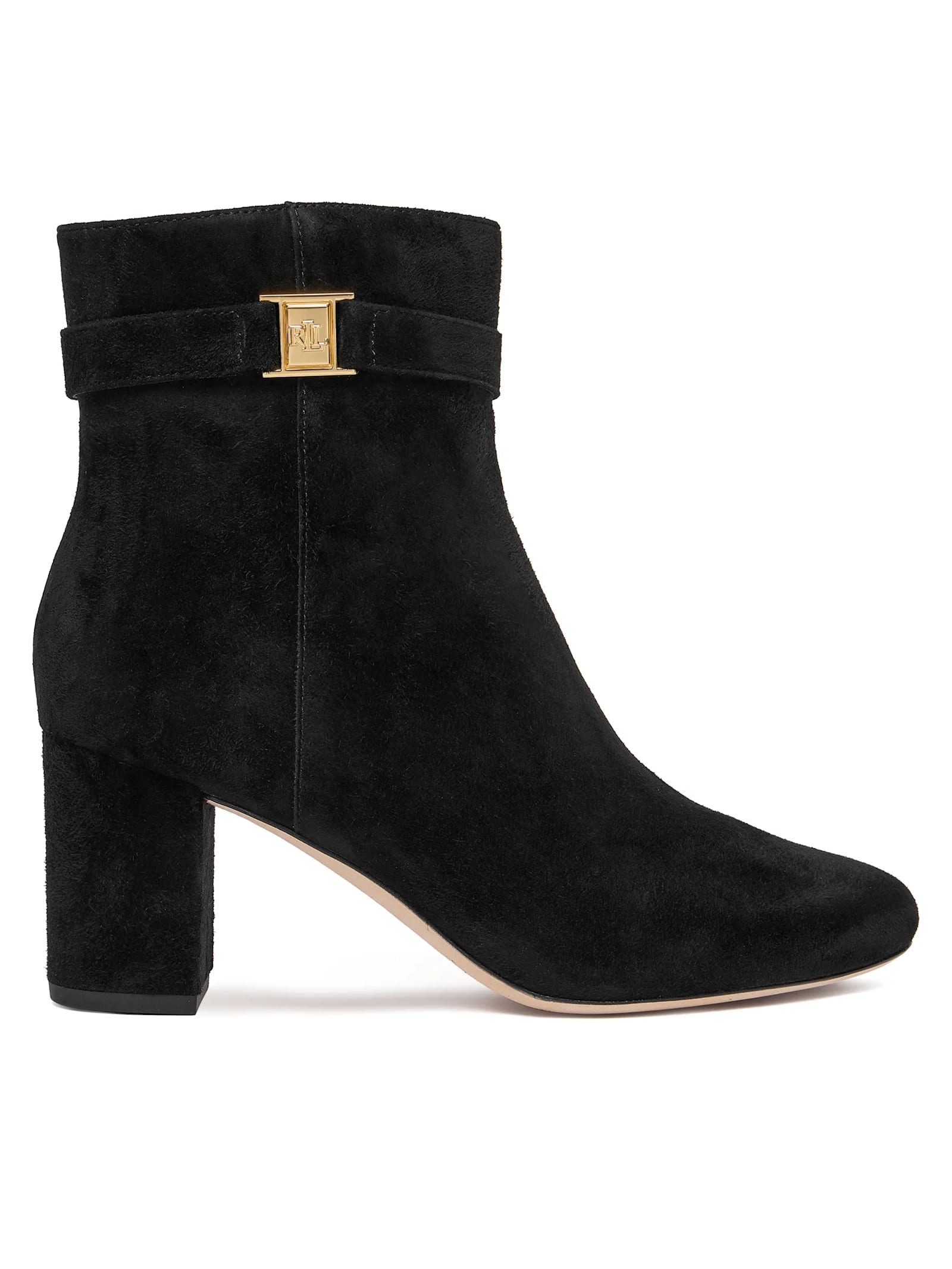 Ralph Lauren Kellie Bt Hl Boots Bootie In Black
