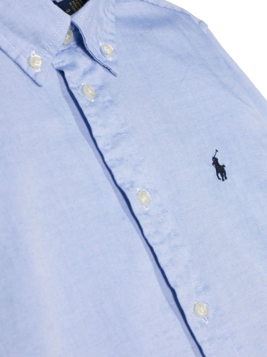 Shop Ralph Lauren Slim Fit-tops-shirt In Blue