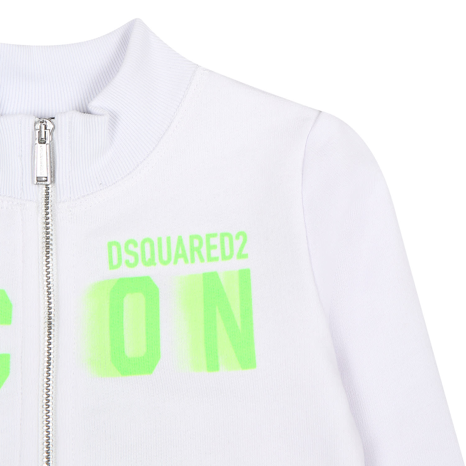 Shop Dsquared2 White Sweatshirt For Baby Boy With Logo