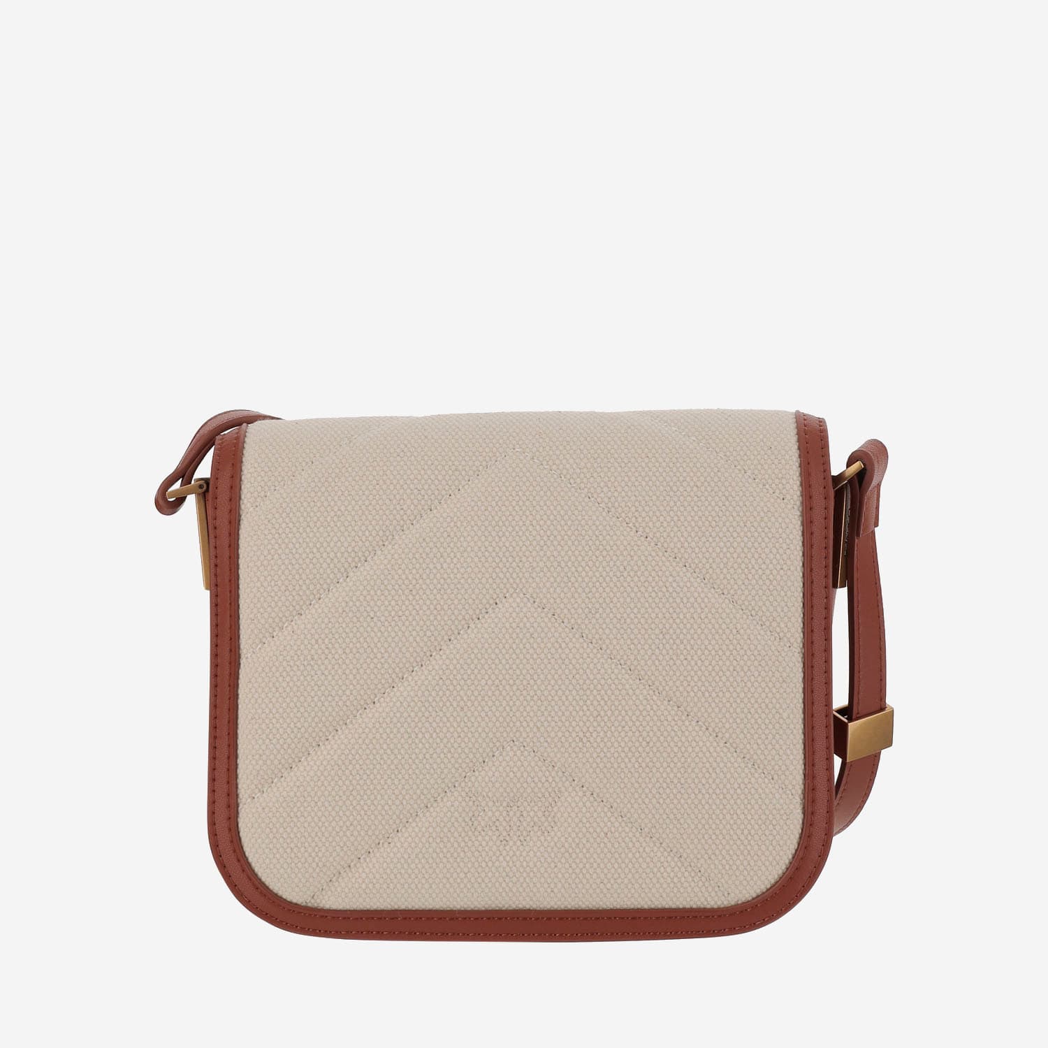 Pinko Love Bag Square Canvas And Leather Handbag