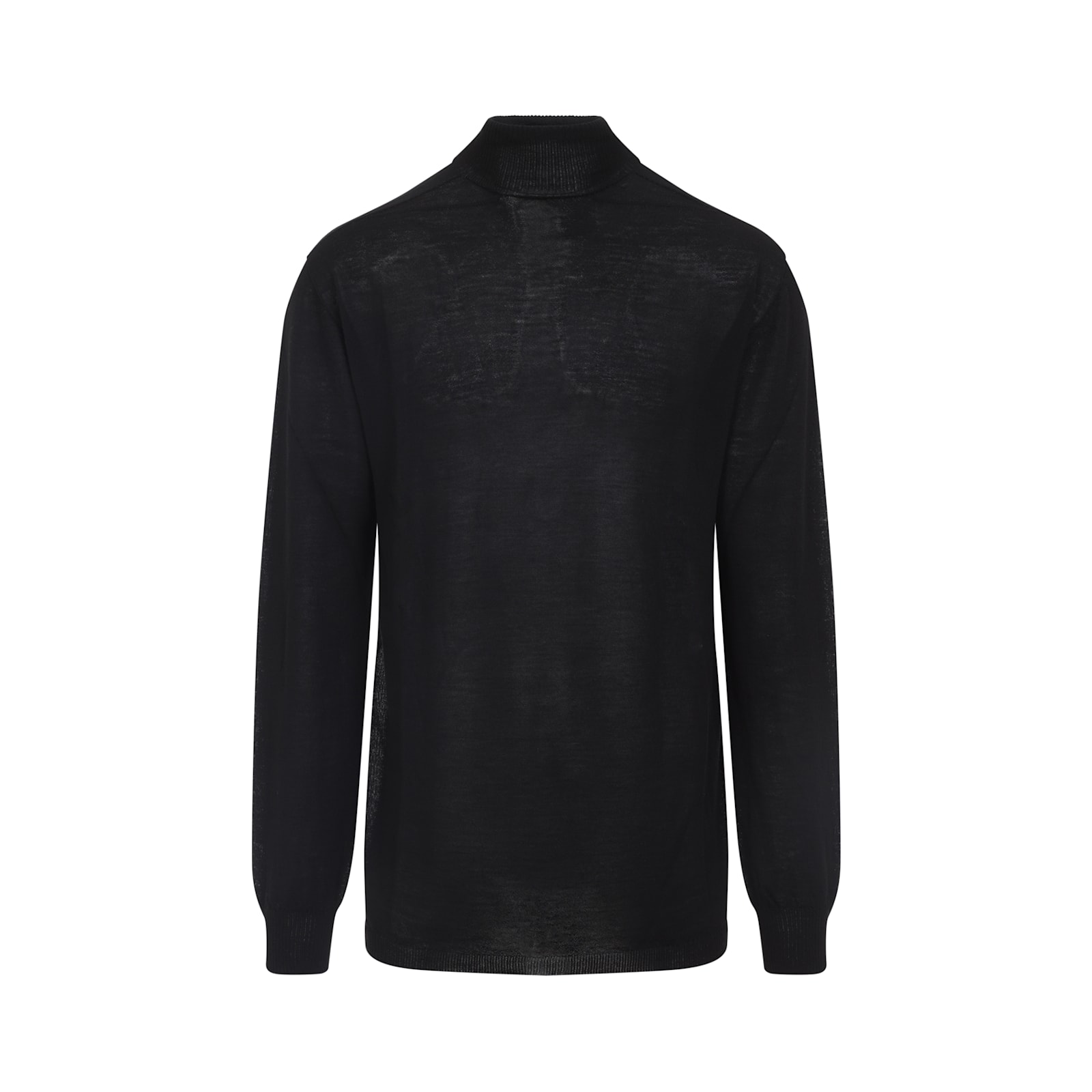 Rick Owens Oversized Turtle Neck Pullover In Black