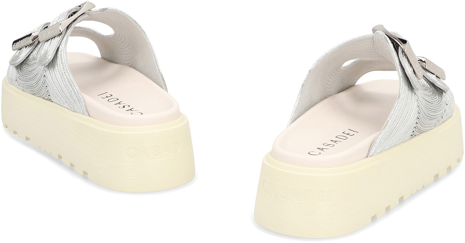 Casadei Zudi Slides In Metallic