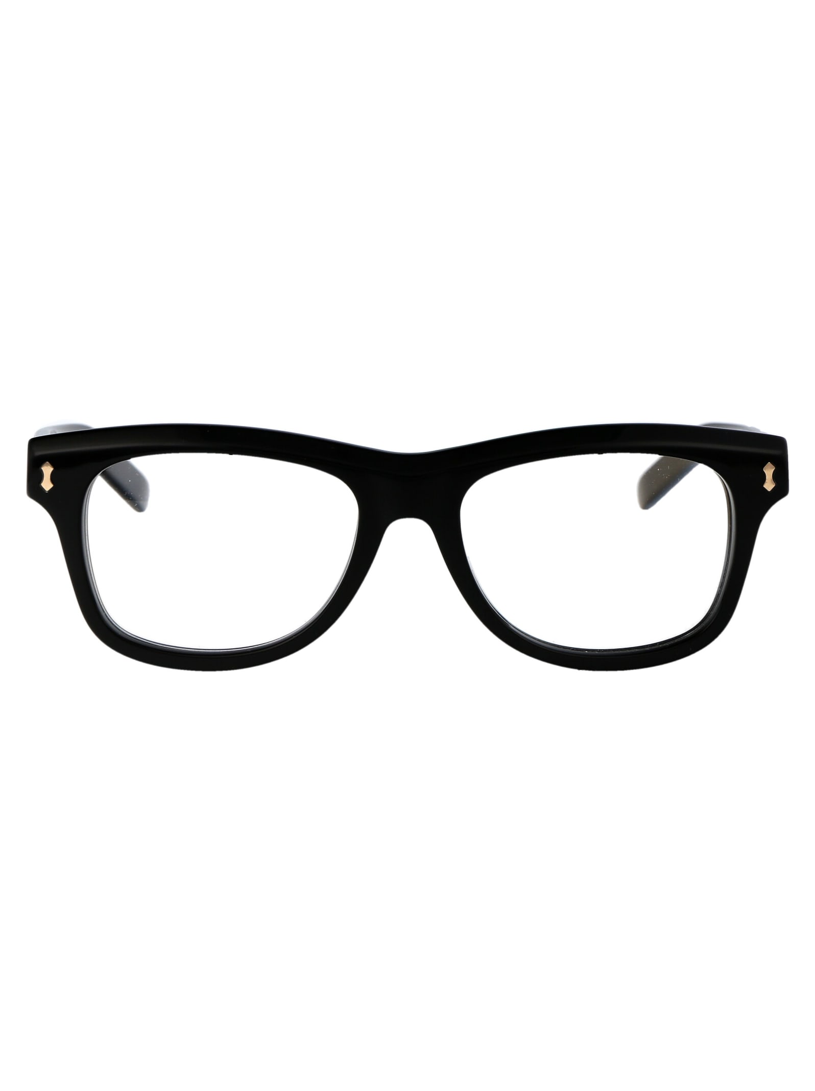 Shop Gucci Gg1526o Glasses In 001 Black Black Transparent