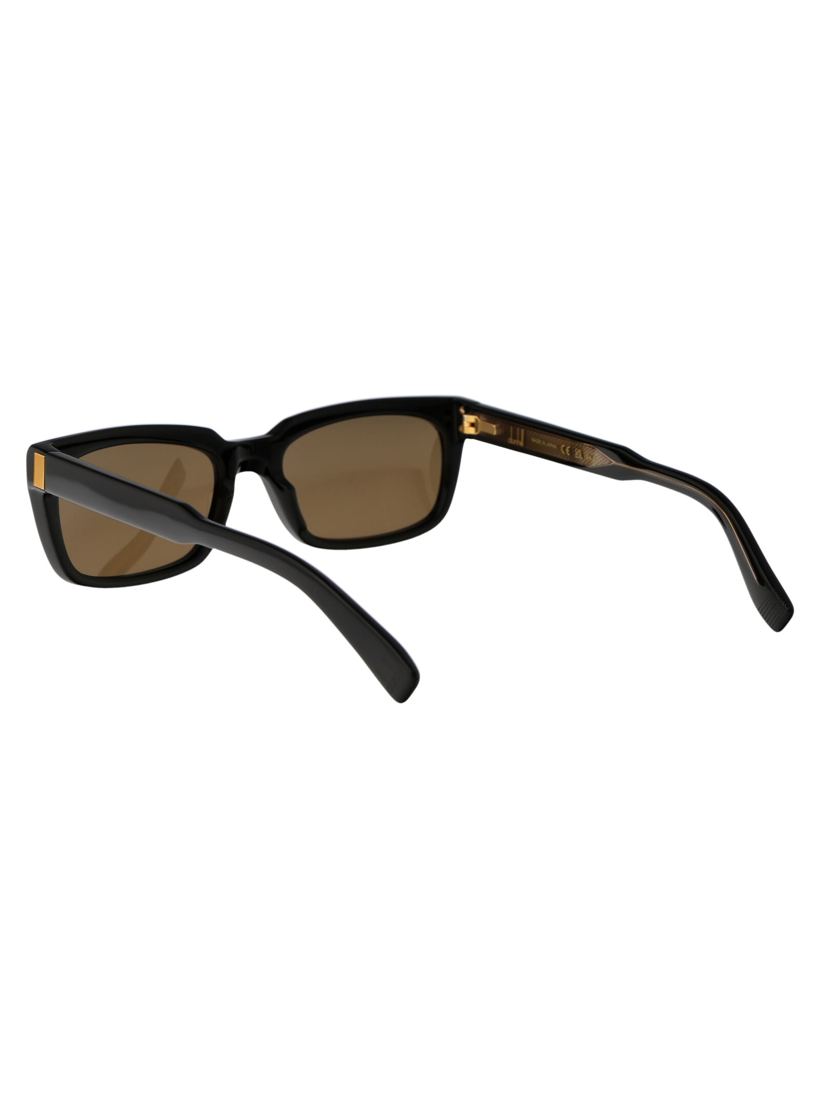 Shop Dunhill Du0056s Sunglasses In 001 Black Black Brown