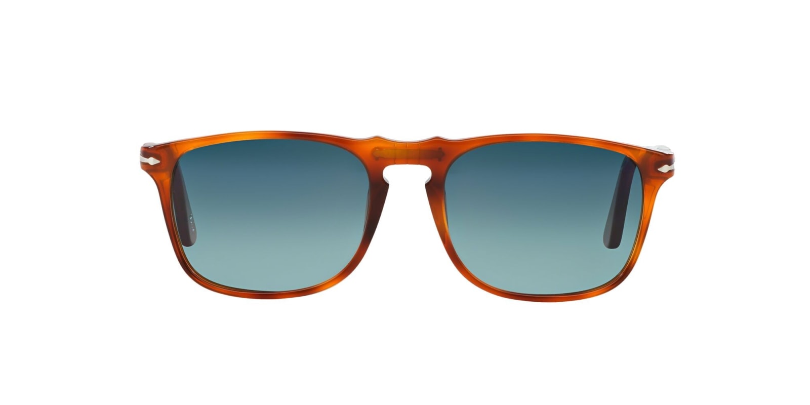 Shop Persol Sunglasses In Terra Di Siena/blu Sfumato Polarizzato