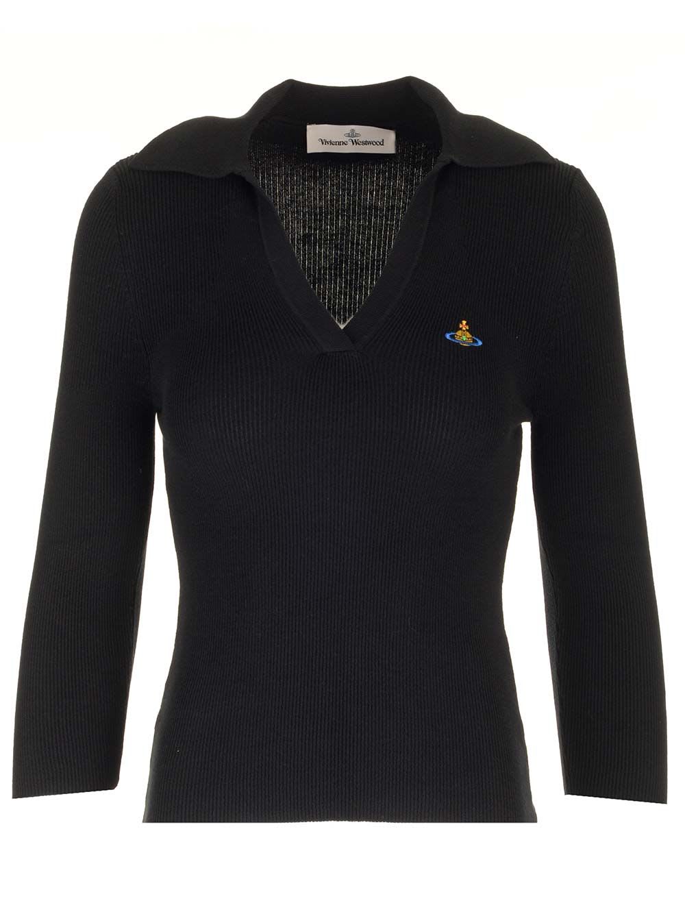 Shop Vivienne Westwood Marina Polo Shirt In Black