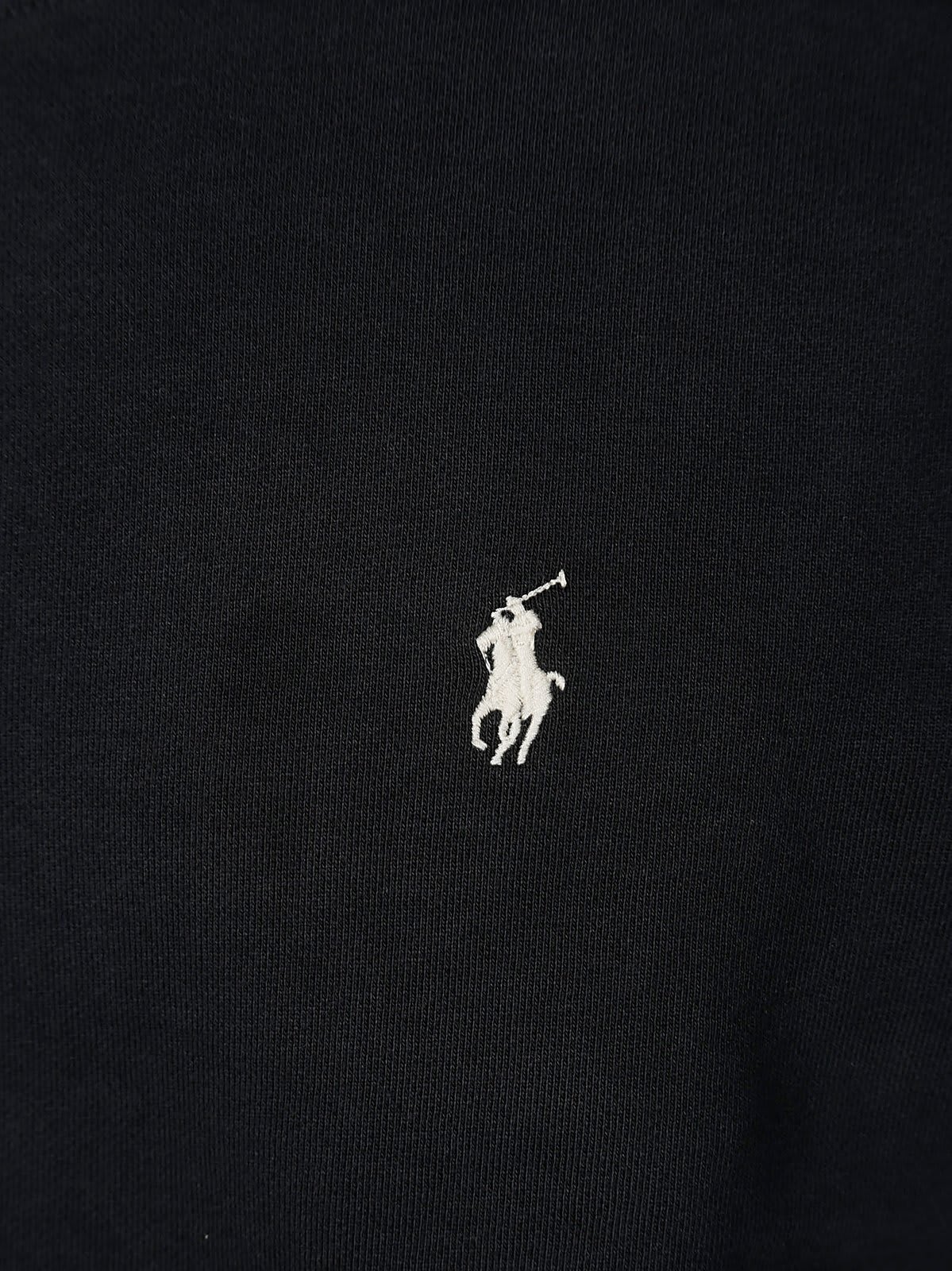 Shop Ralph Lauren Loopback Fleece Sweatshirt In Polo Black