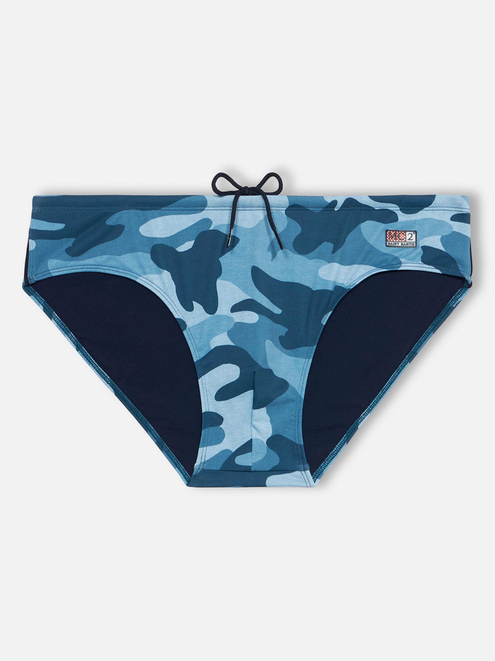 MC2 SAINT BARTH MAN DENIM CAMOUFLAGE SWIM BRIEFS CAYO