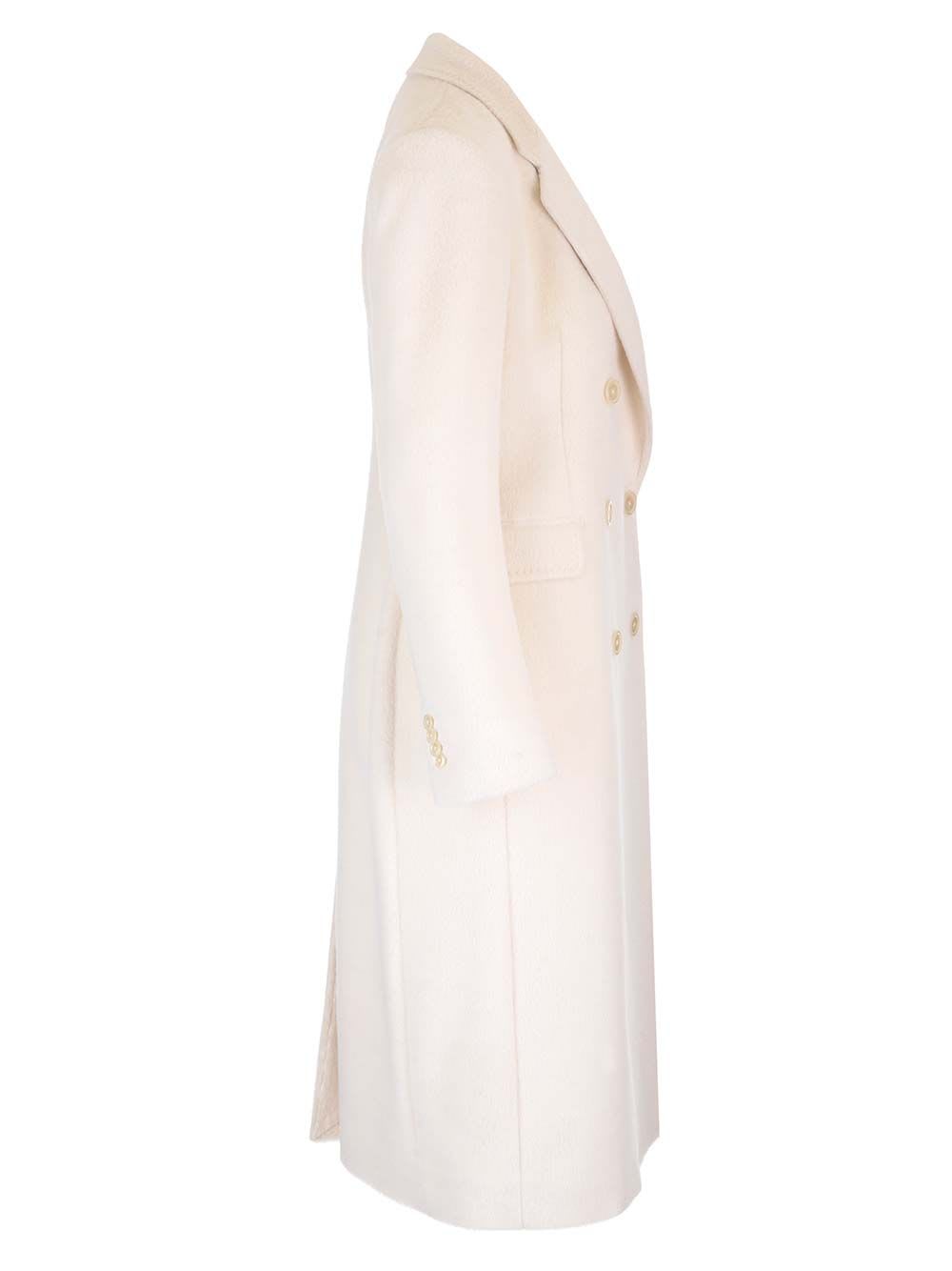 Shop Tagliatore C-meryl Double Breasted Coat White